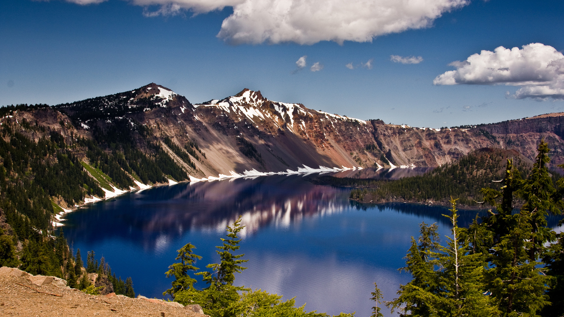 Download wallpaper the sky, clouds, mountains, lake, crater, section ...