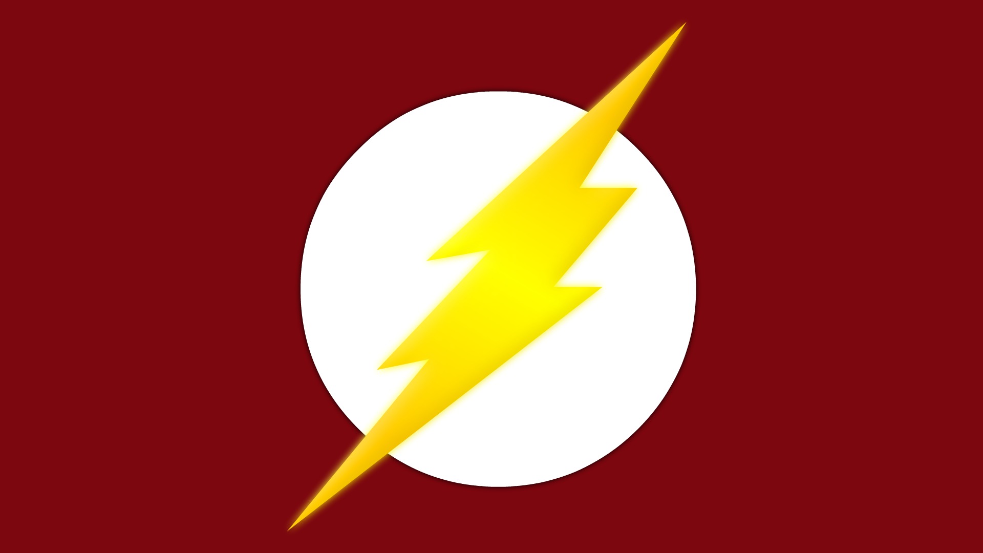 Wallpaper red, logo, lightning, symbol, comics, serial, television, The  Flash for mobile and desktop, section минимализм, resolution 1920x1080 -  download