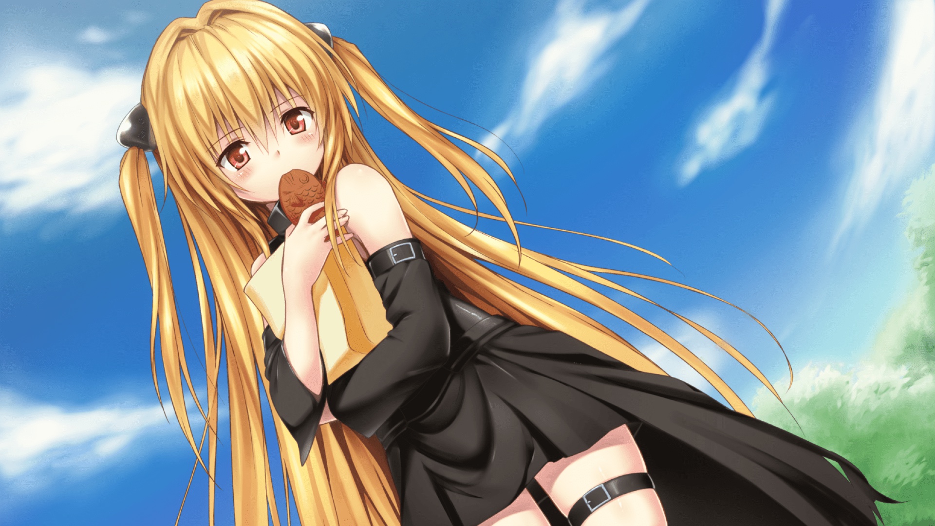 Wallpaper girl, anime, art, Shounen, picene, Kanzaki, not Yami, to love Ru  for mobile and desktop, section сёнэн, resolution 1920x1080 - download