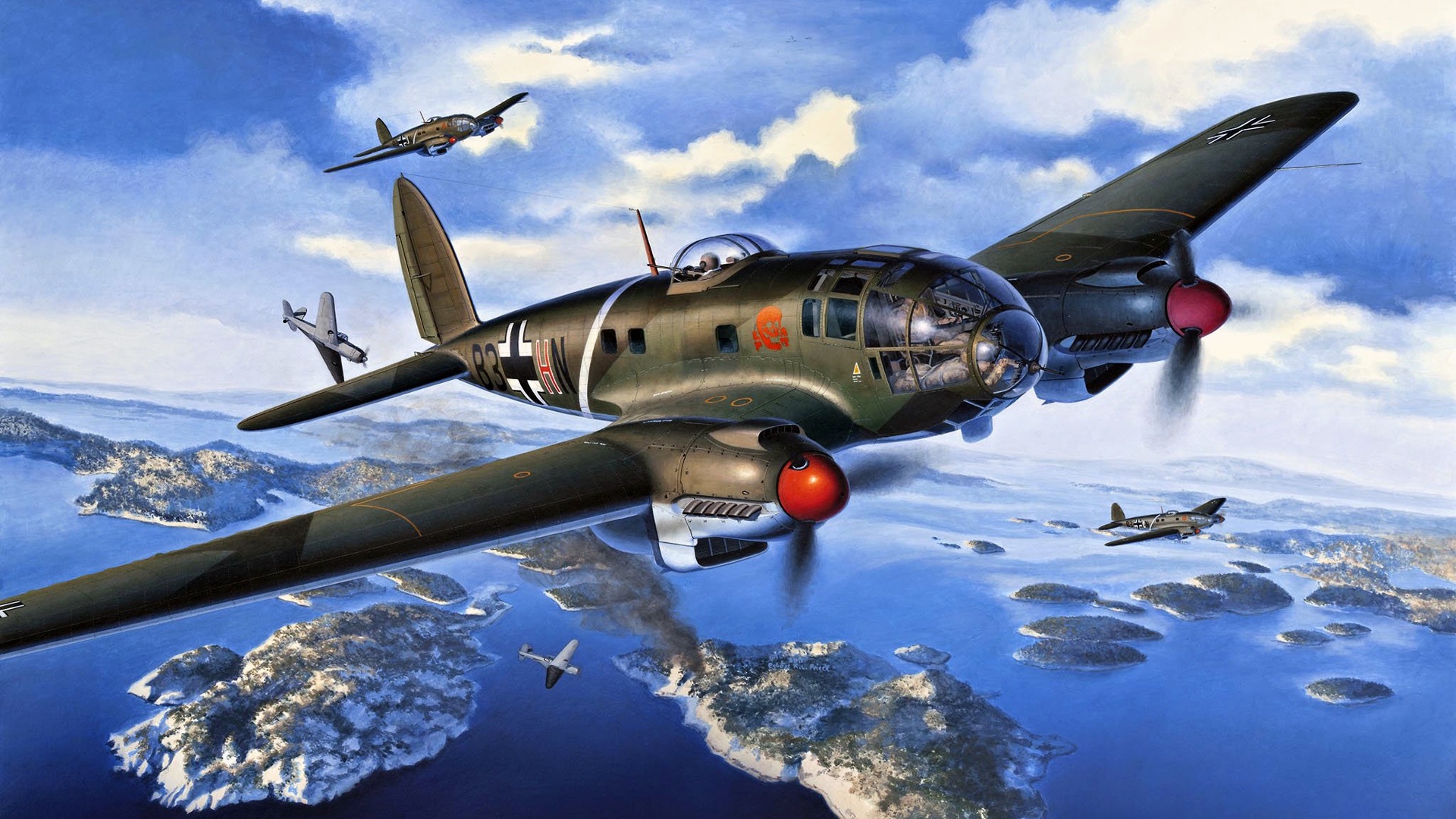 Heinkel He 111 Wallpaper Heinkel He 111 H 16 [working Bombs | Add On]