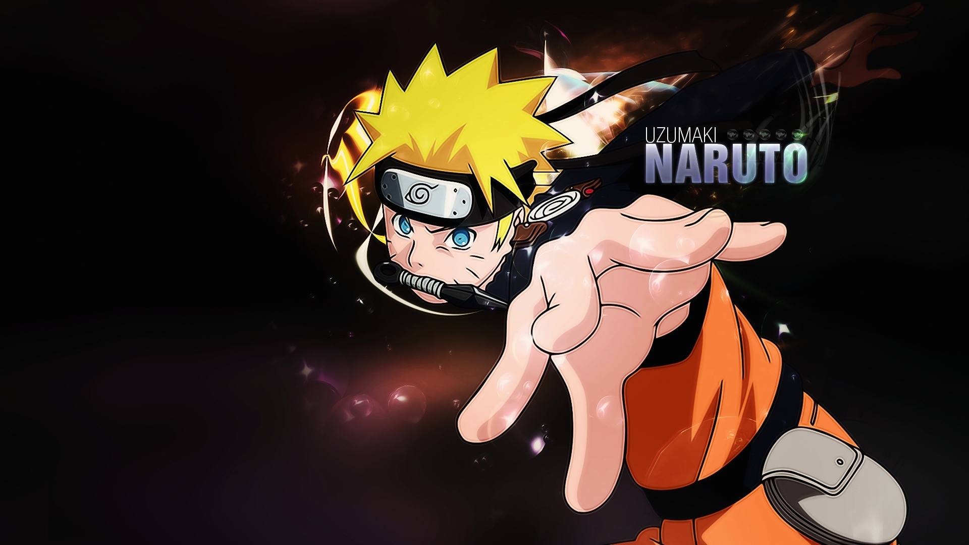 Wallpaper Anime, Ninja, Naruto, Naruto, Uzumaki, Uzumaki, Kunai, Headband  for mobile and desktop, section сёнэн, resolution 1920x1080 - download