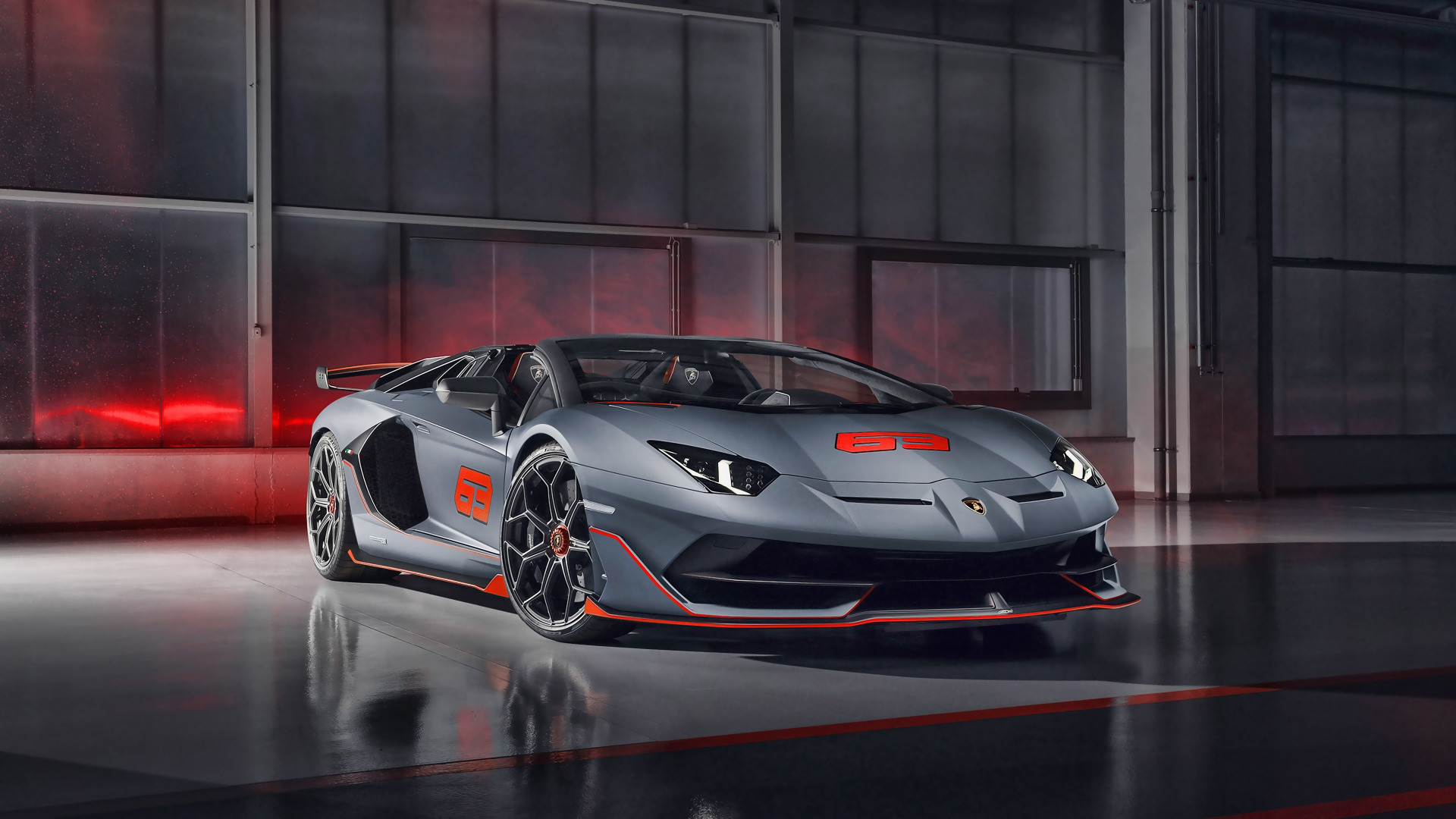 Download wallpaper Roadster, Lamborghini, supercar, Aventador, SVJ ...
