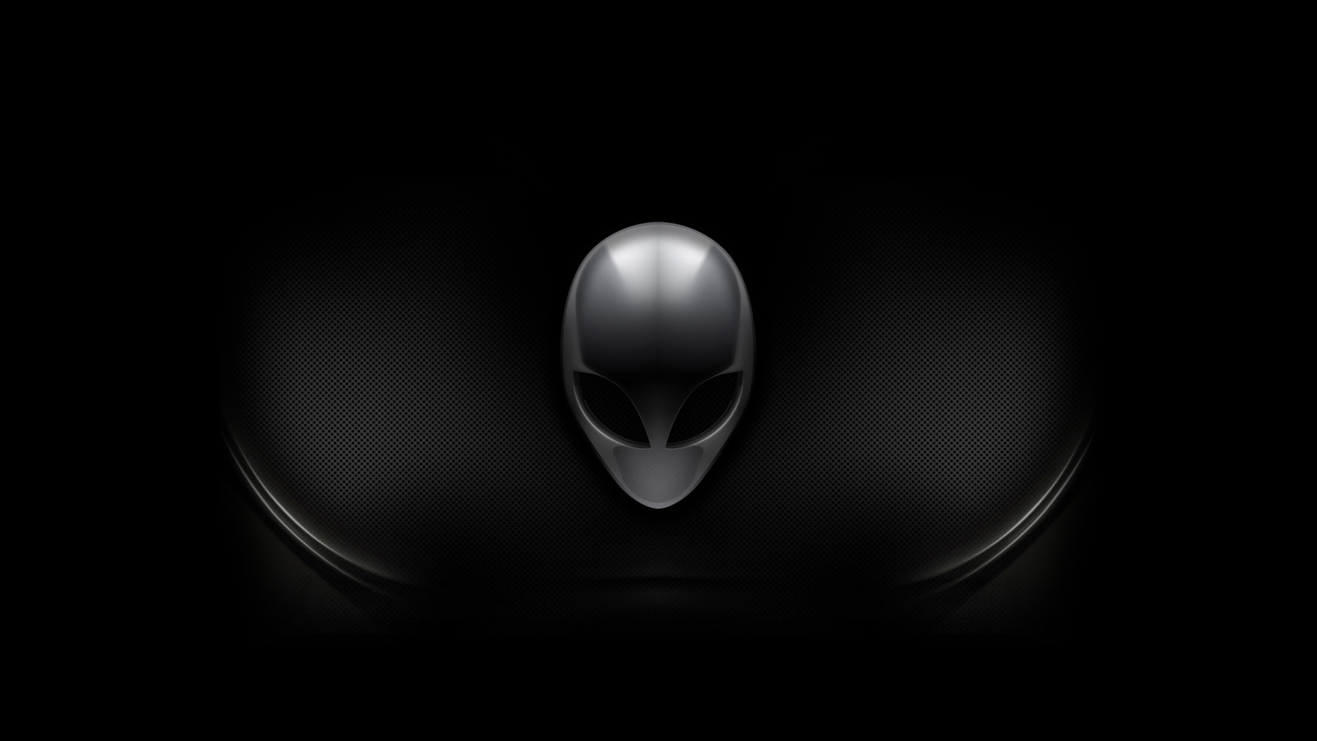 Download wallpaper head, alien, black background, alien, Alienware ...