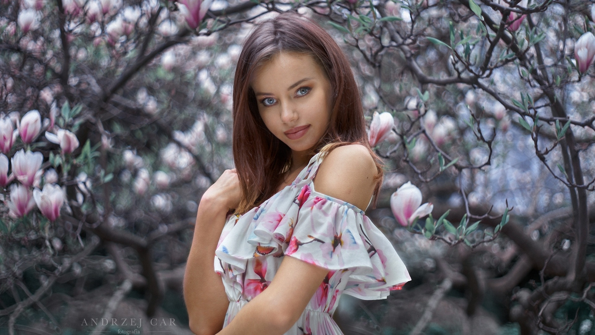 Download wallpaper look, girl, dress, Klaudia, Magnolia, King Andrew ...