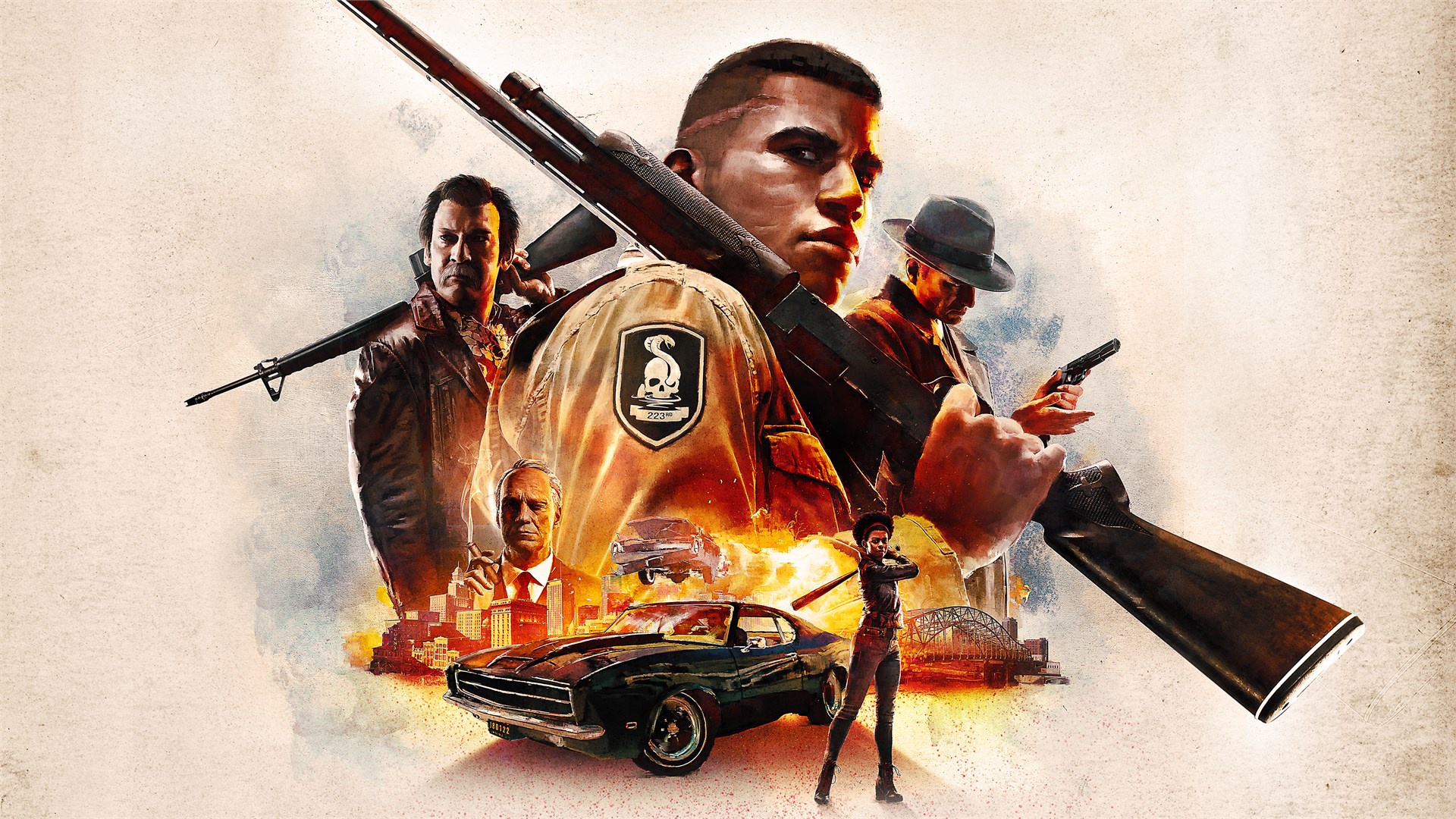 Download wallpaper Look, Machine, Weapons, Definitive Edition, Mafia III, Mafia  3, Hangar 13, Lincoln Clay, section games in resolution 320x480