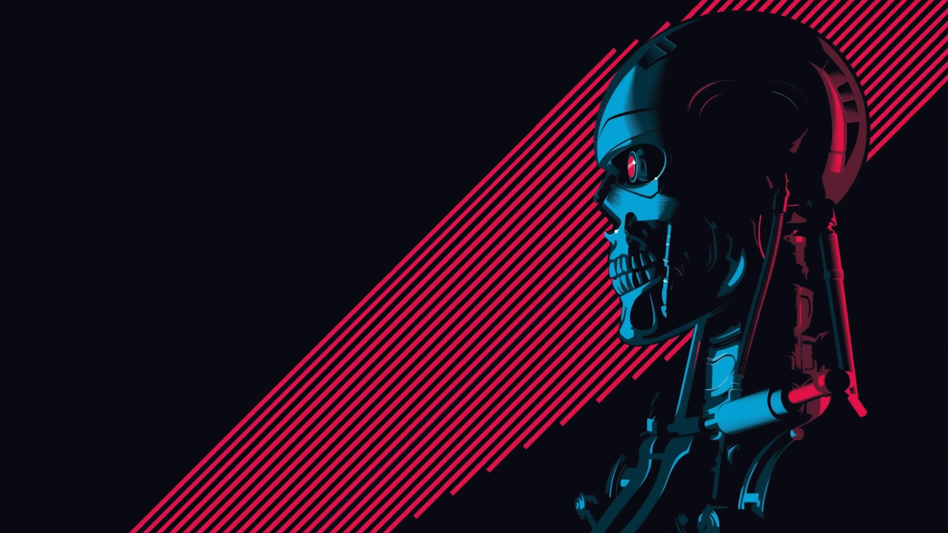 Wallpaper robot, terminator, t800 for mobile and desktop, section