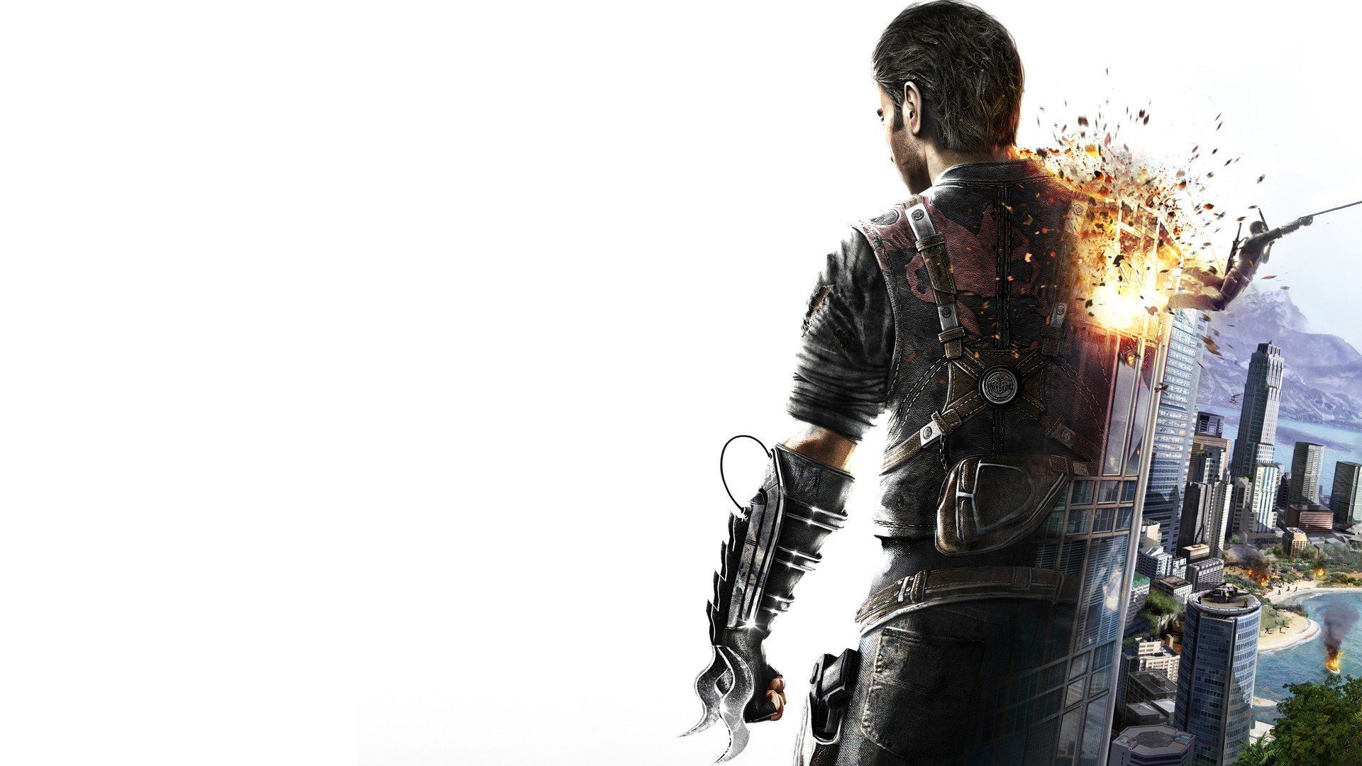 Download wallpaper just cause 2, square enix, action, Rico, section games  in resolution 1920x1080