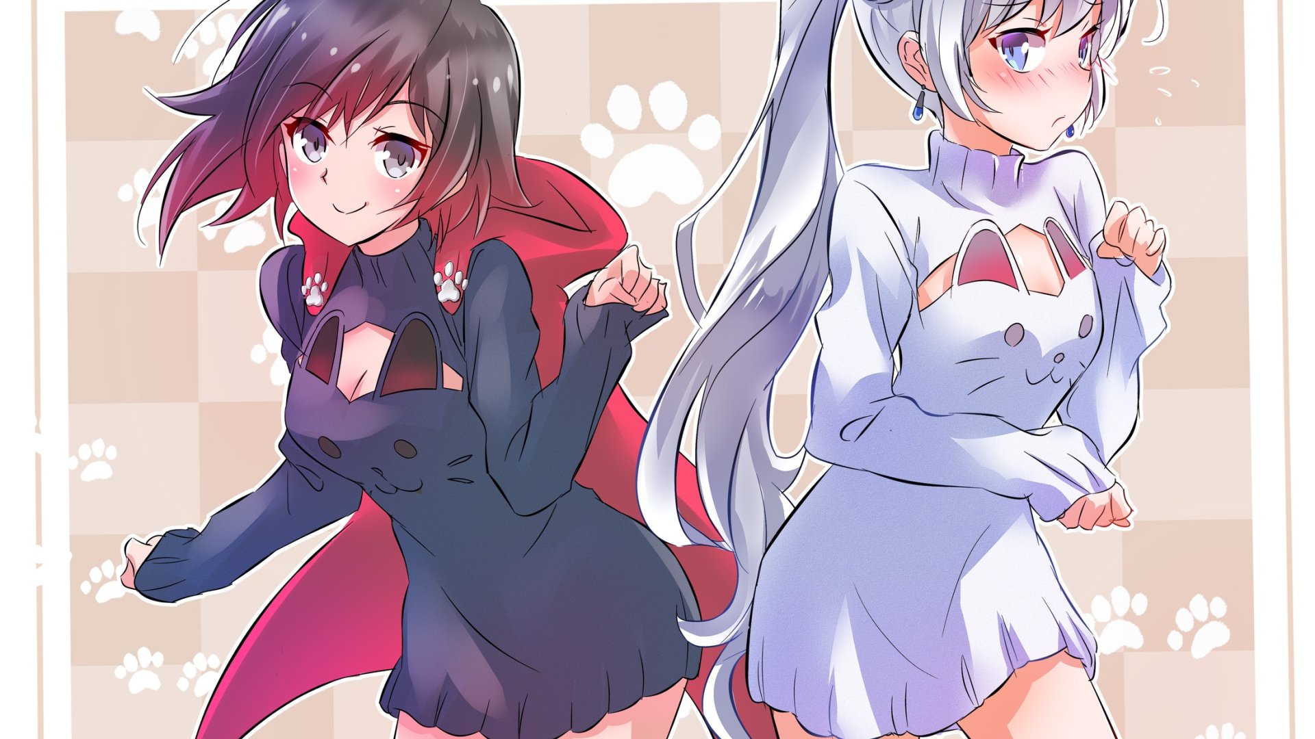 Download wallpaper girls, anime, rabbits, RWBY, section shonen in ...