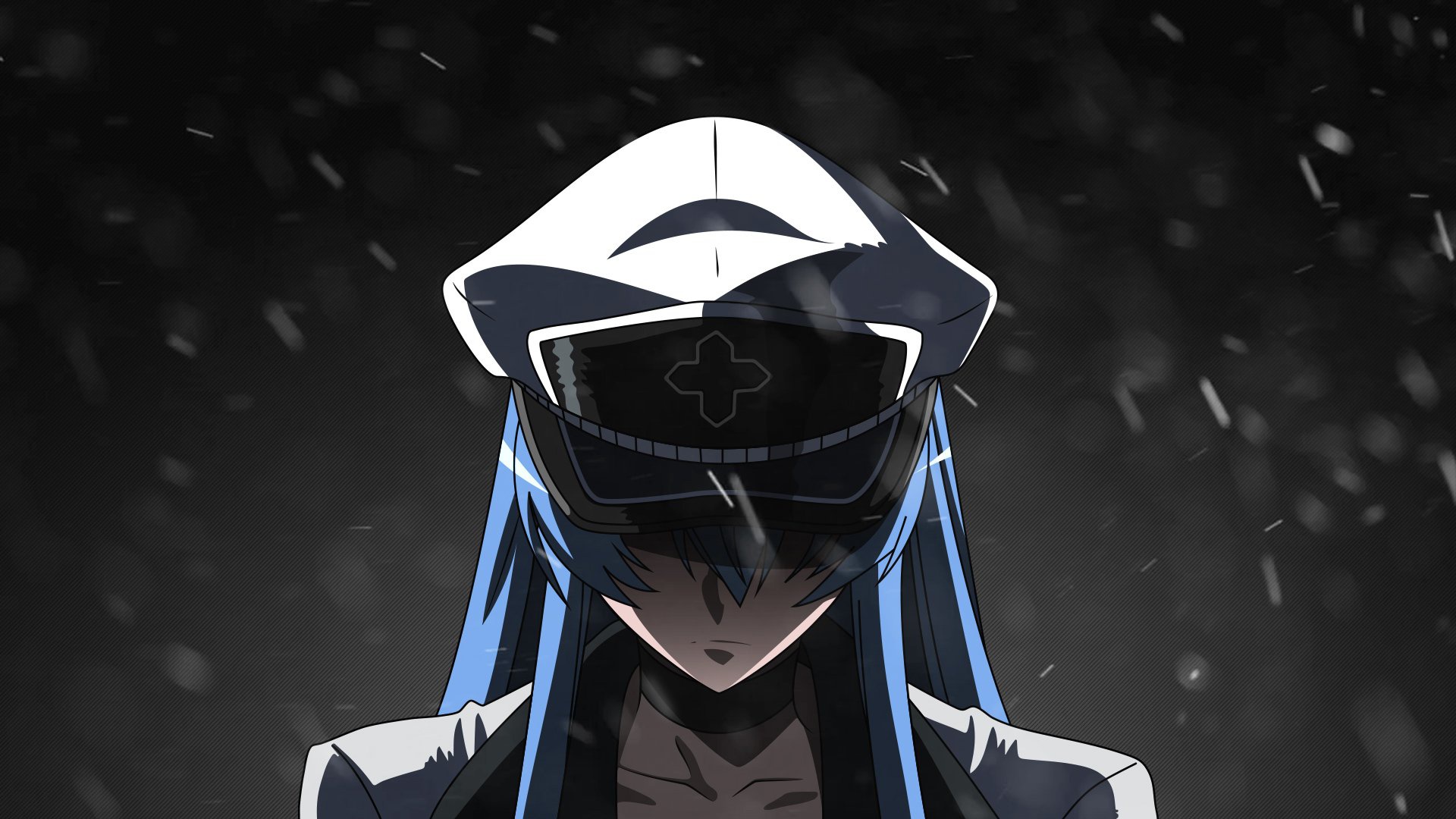 Wallpaper cold, snow, anger, cap, in the dark, mercenary, Akame ga Kill,  Esdeath for mobile and desktop, section сёнэн, resolution 1920x1080 -  download