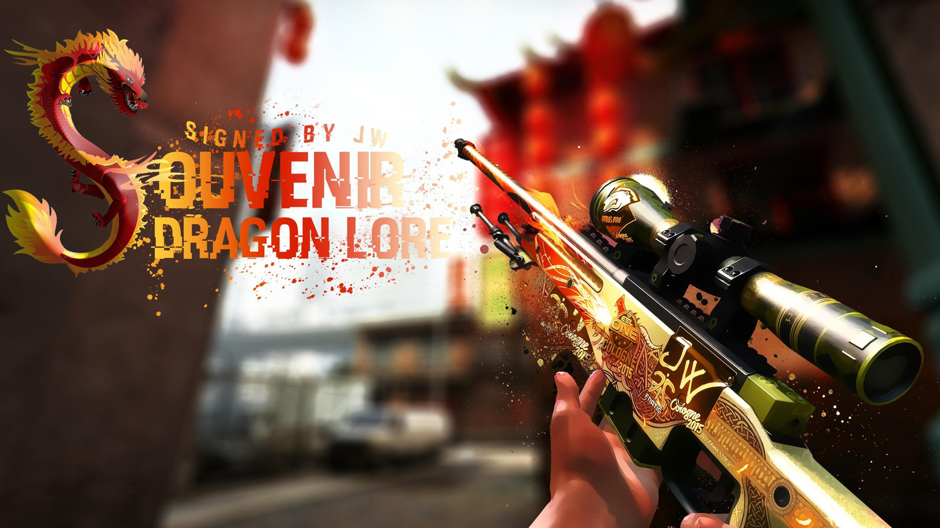 Wallpaper Weapons, CSGO, AWP, Dragon Lore for mobile and desktop, section  игры, resolution 1920x1080 - download