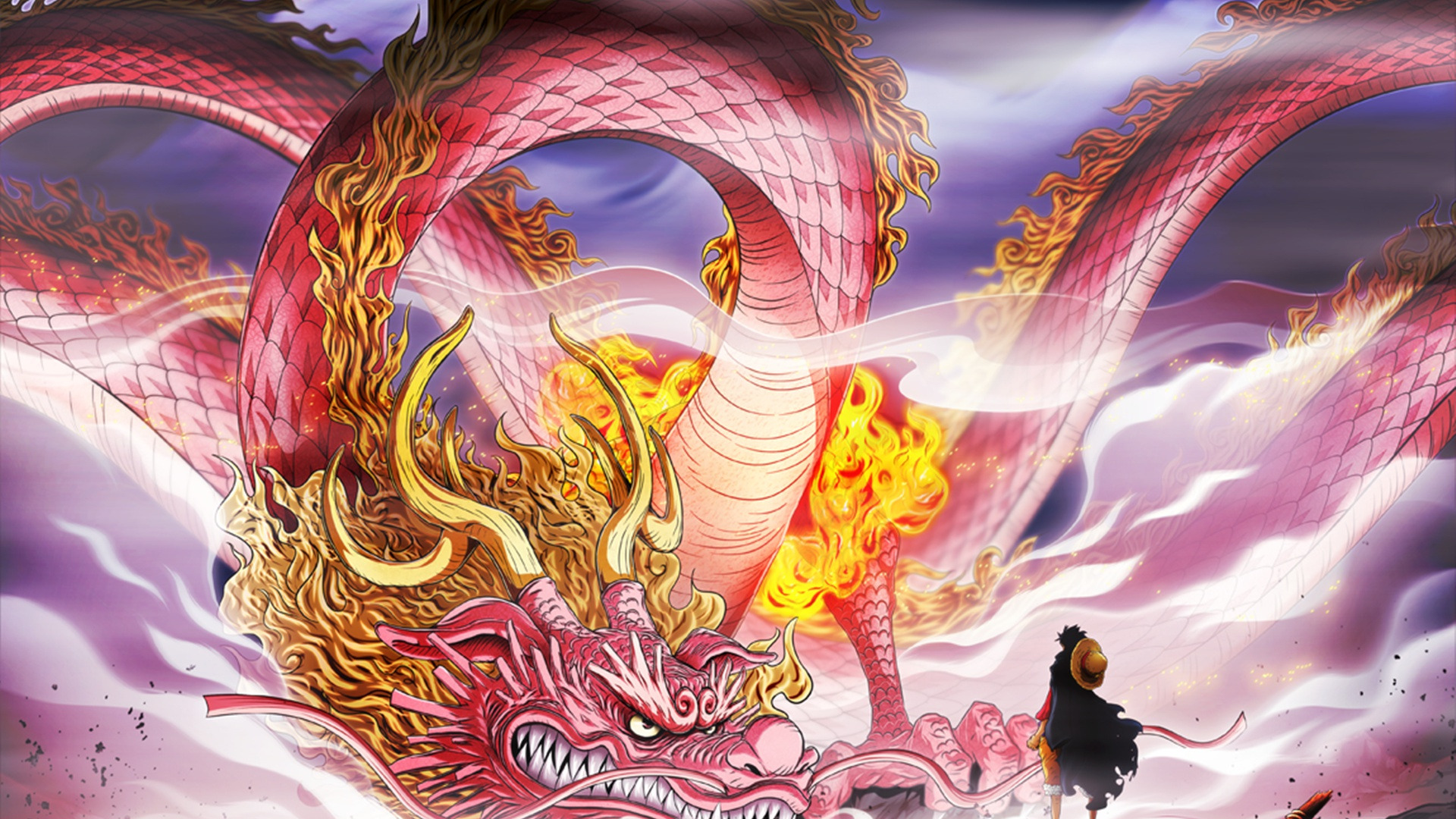 Wallpaper game, pirate, anime, one piece, dragon, asian, manga