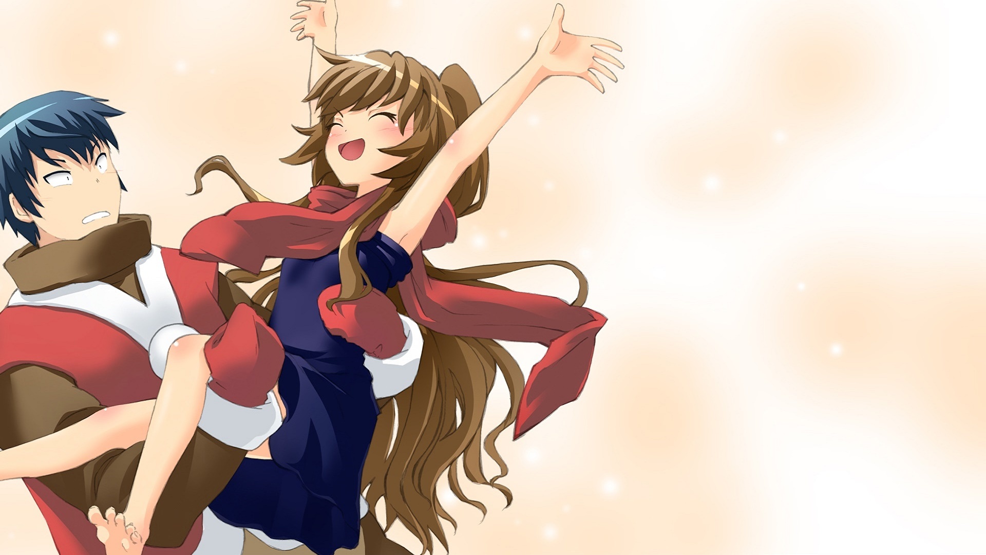 Download wallpaper anime, art, two, Toradora!, Taiga, Ryūji