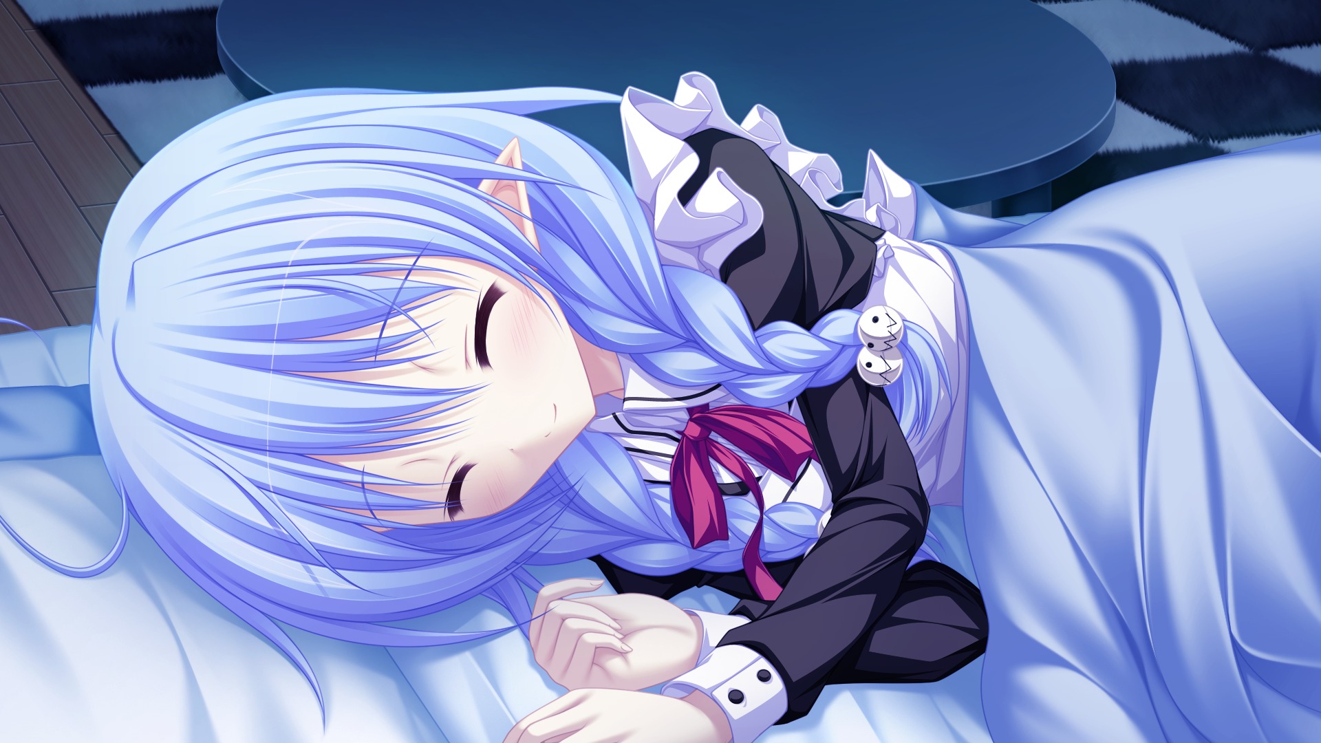 Download wallpaper anime, art, sleeping, girl, lunaris filia, section other  in resolution 1920x1080