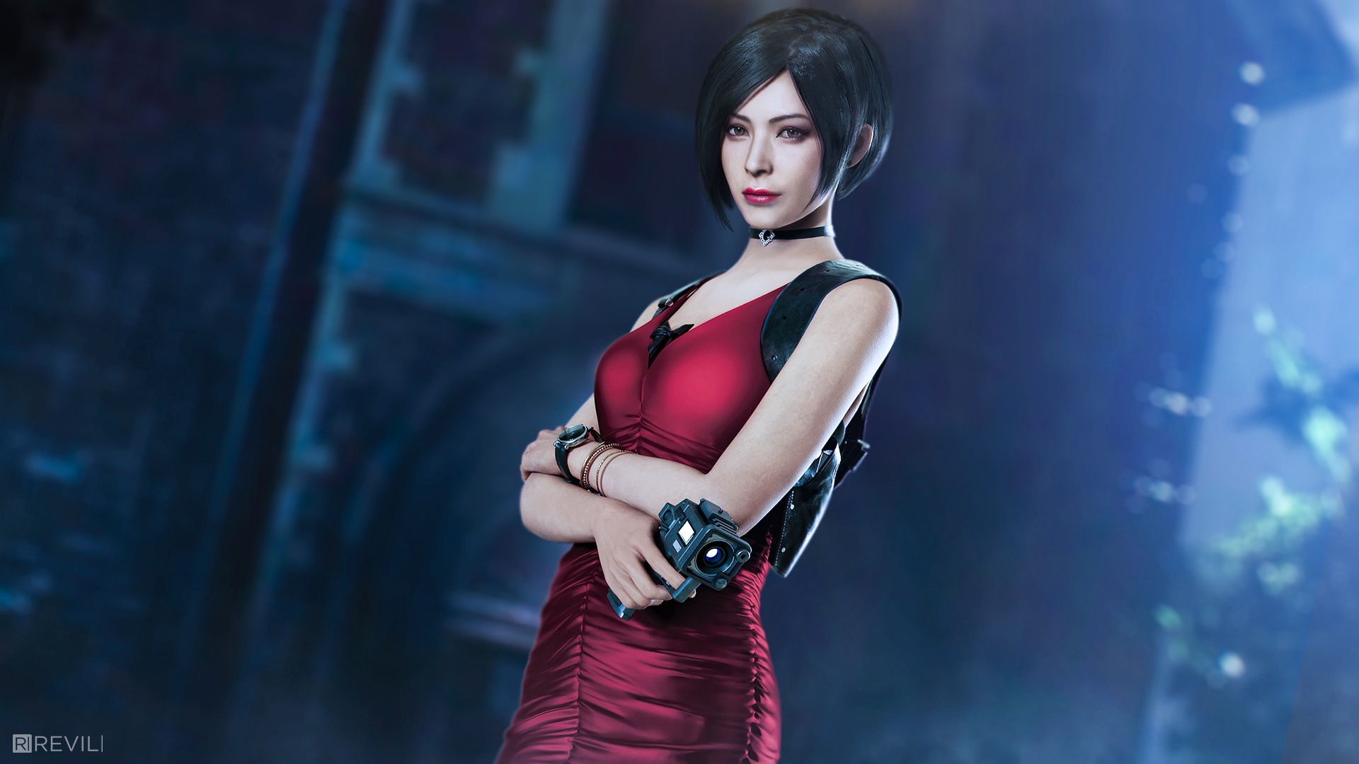 Wallpaper look, girl, brunette, beautiful, Ada Wong, Ada Wong, Resident  Evil 2 Remake for mobile and desktop, section игры, resolution 1920x1080 -  download