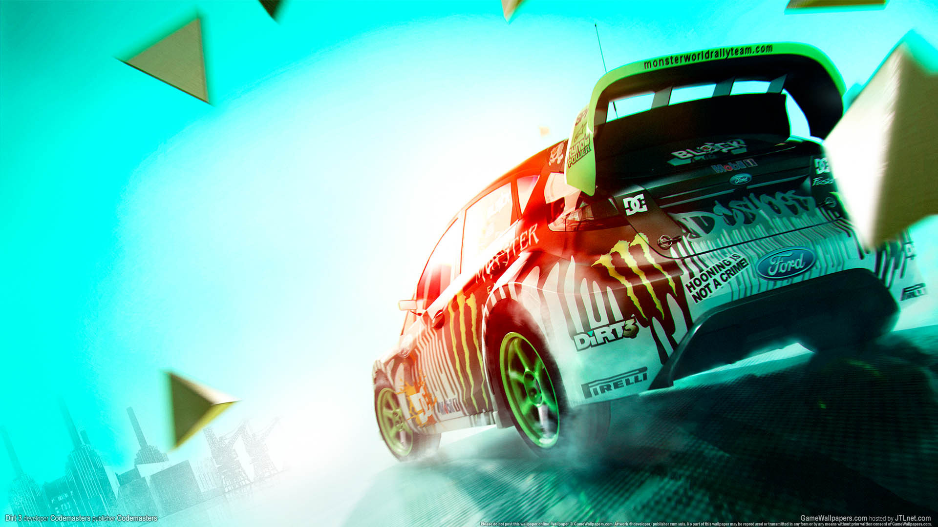 Wallpaper ford, colin mcrae, fiesta, dirt 3, monster energy for mobile and  desktop, section игры, resolution 1920x1080 - download