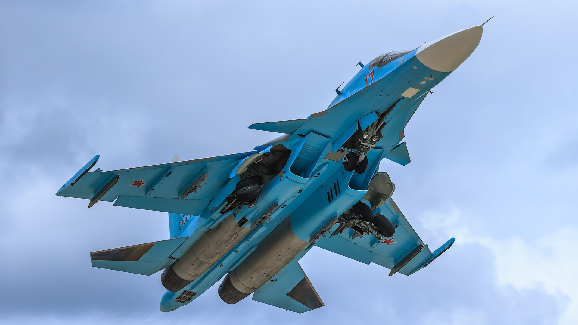 Download wallpaper fighter-bomber, SU-34, supersonic, multifunction ...