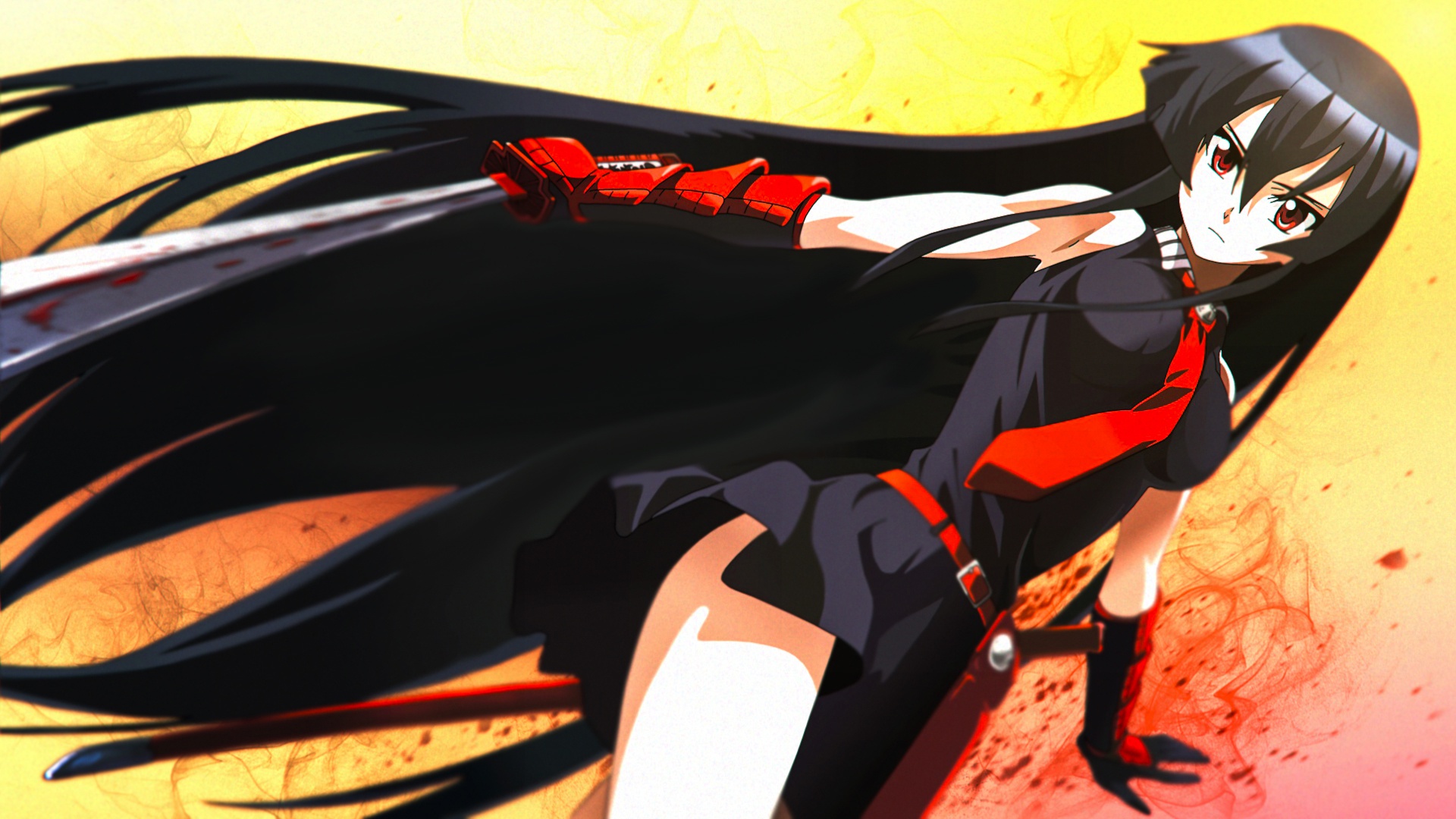 Wallpaper blood, anime, katana, akame, akame ga kill for mobile and  desktop, section сёнэн, resolution 1920x1080 - download