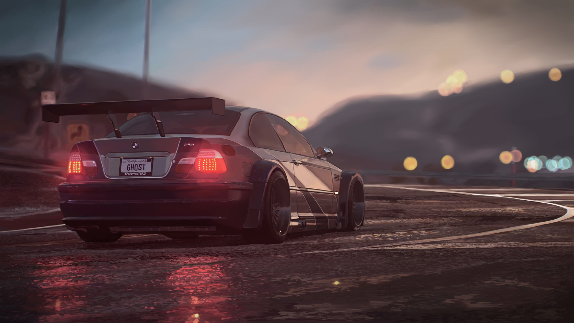 Download wallpaper Auto, The game, BMW, Machine, GTR, Car, Art, Game,  section games in resolution 1920x1080