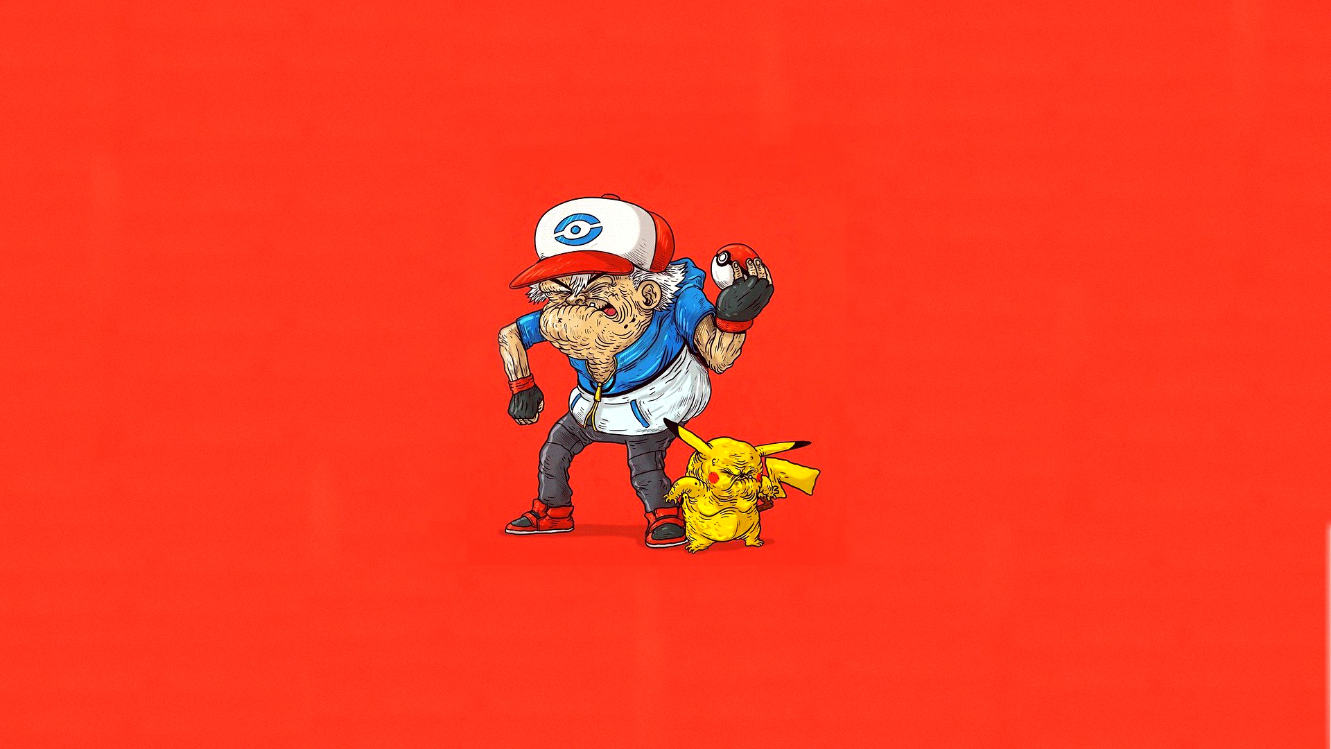 Download 1920x1080 Red Ash Pokemon Wallpaper