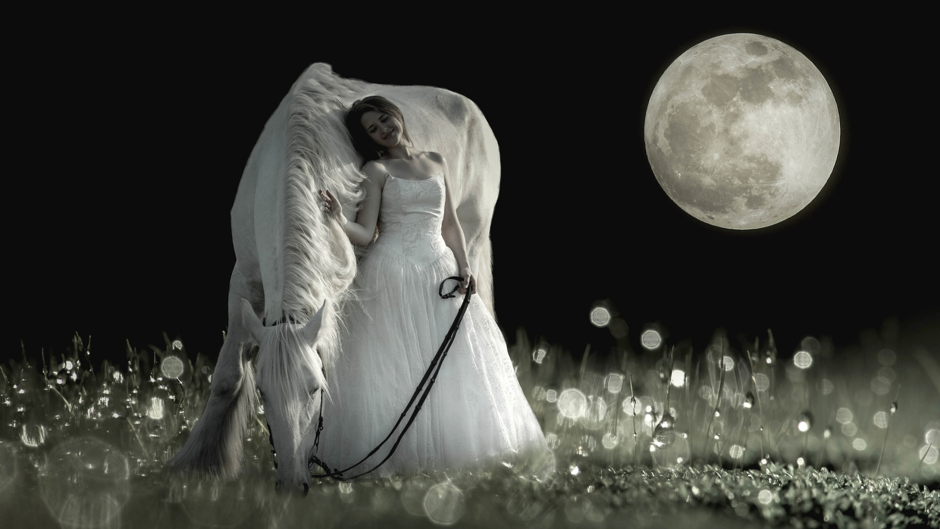 лунная дева. девушка в платье под луной. практики в полнолуние для женщин. море луна девушка. девушка-луна.