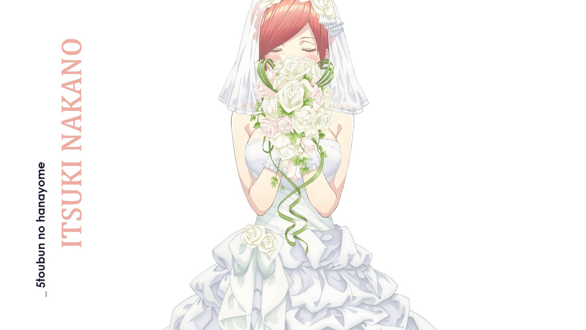 Невеста эстра любовь. Нино Накано в свадебном платье. Пять невест Футаро свадьба.