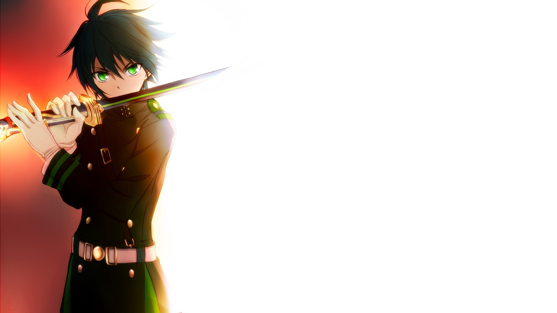 Download wallpaper sword, Owari no Seraph, The last Seraphim, <b>Yuichiro</b> Haku...