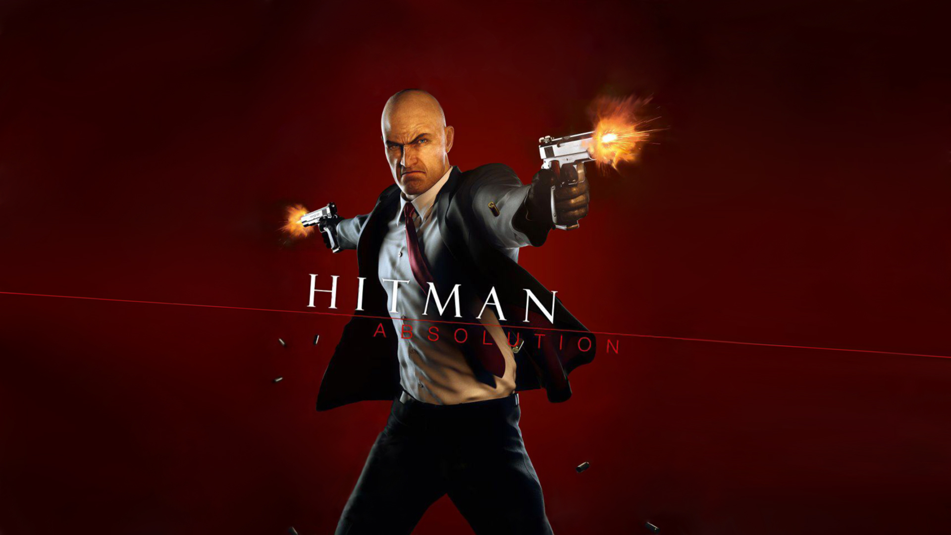 Wallpaper The game, Gun, Blood, Silver baller, Stealth-action, Agent 47,  Burgundy, Hitman for mobile and desktop, section игры, resolution 1920x1080  - download