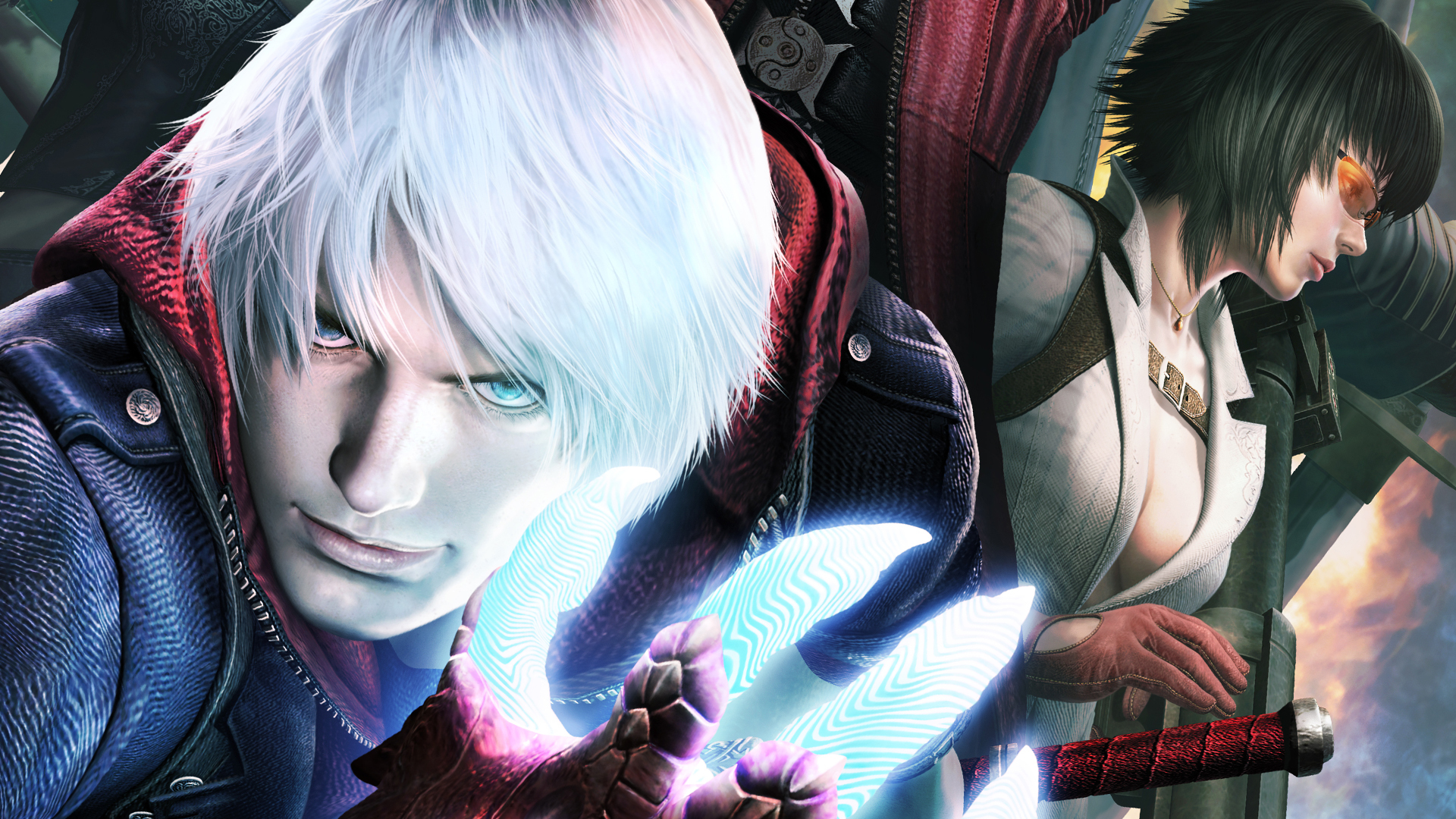 Download wallpaper lady, nero, capcom, Devil May Cry 4: Special Edition ...