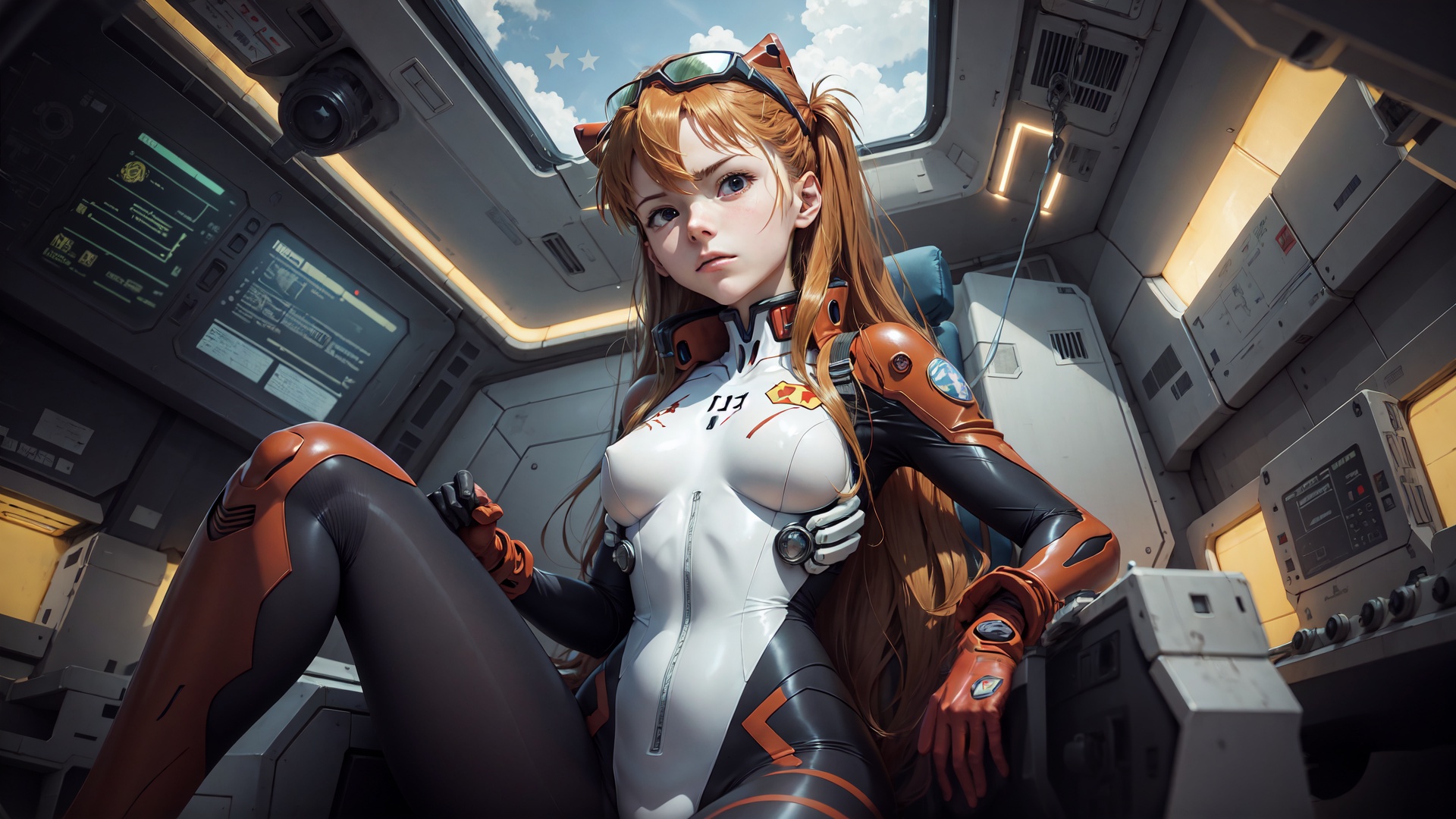 Download wallpaper anime, manga, Neon Genesis Evangelion, Evangelion, Asuka  Langley Soryu, Asuka Langley Soryu, digital art, digital art, section ai  art in resolution 1920x1080