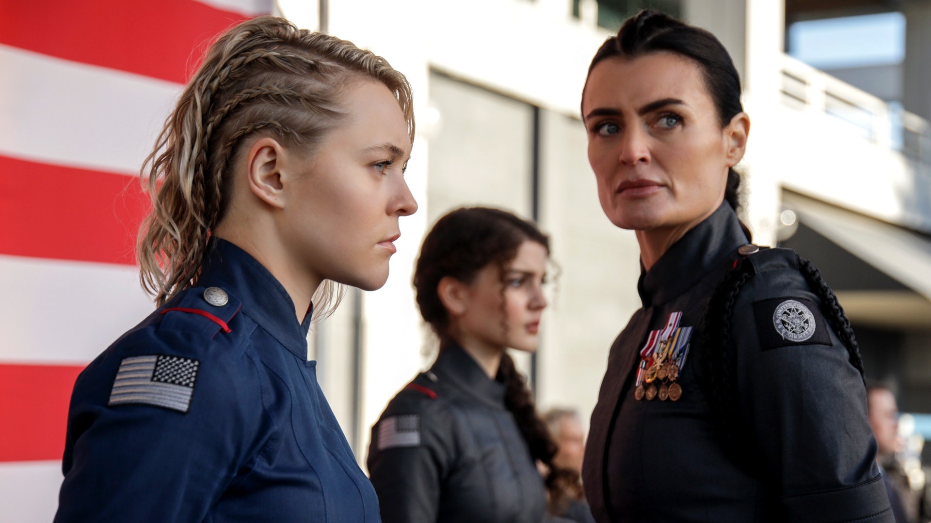 Wallpaper Girls, Braids, Soldiers, Witches, Awards, General, Medals,  Motherland: Fort Salem for mobile and desktop, section фильмы, resolution  1920x1080