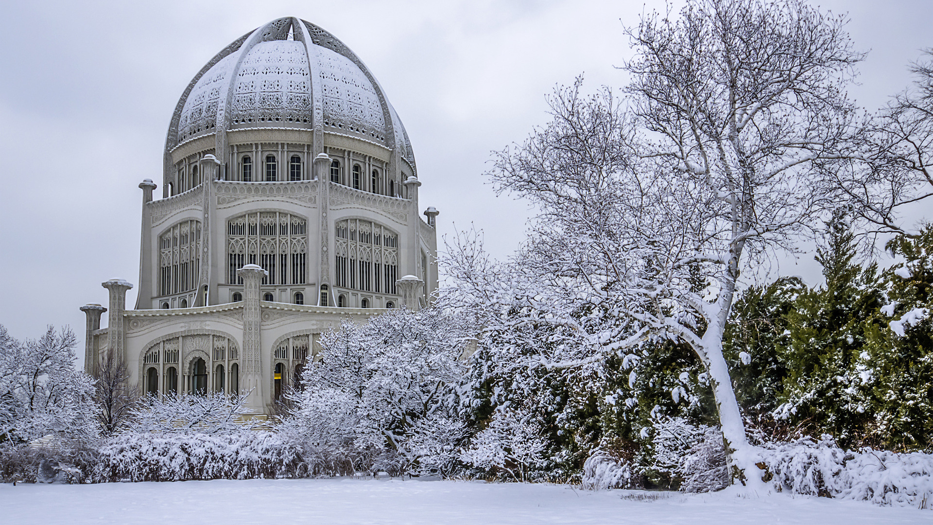 Download wallpaper winter, snow, the building, the dome, snowy, section ...