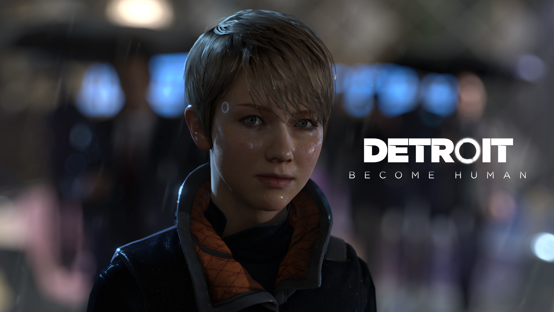 Wallpaper girl, rain, robot, cyborg, black, Detroit: Become Human for  mobile and desktop, section игры, resolution 1920x1080 - download