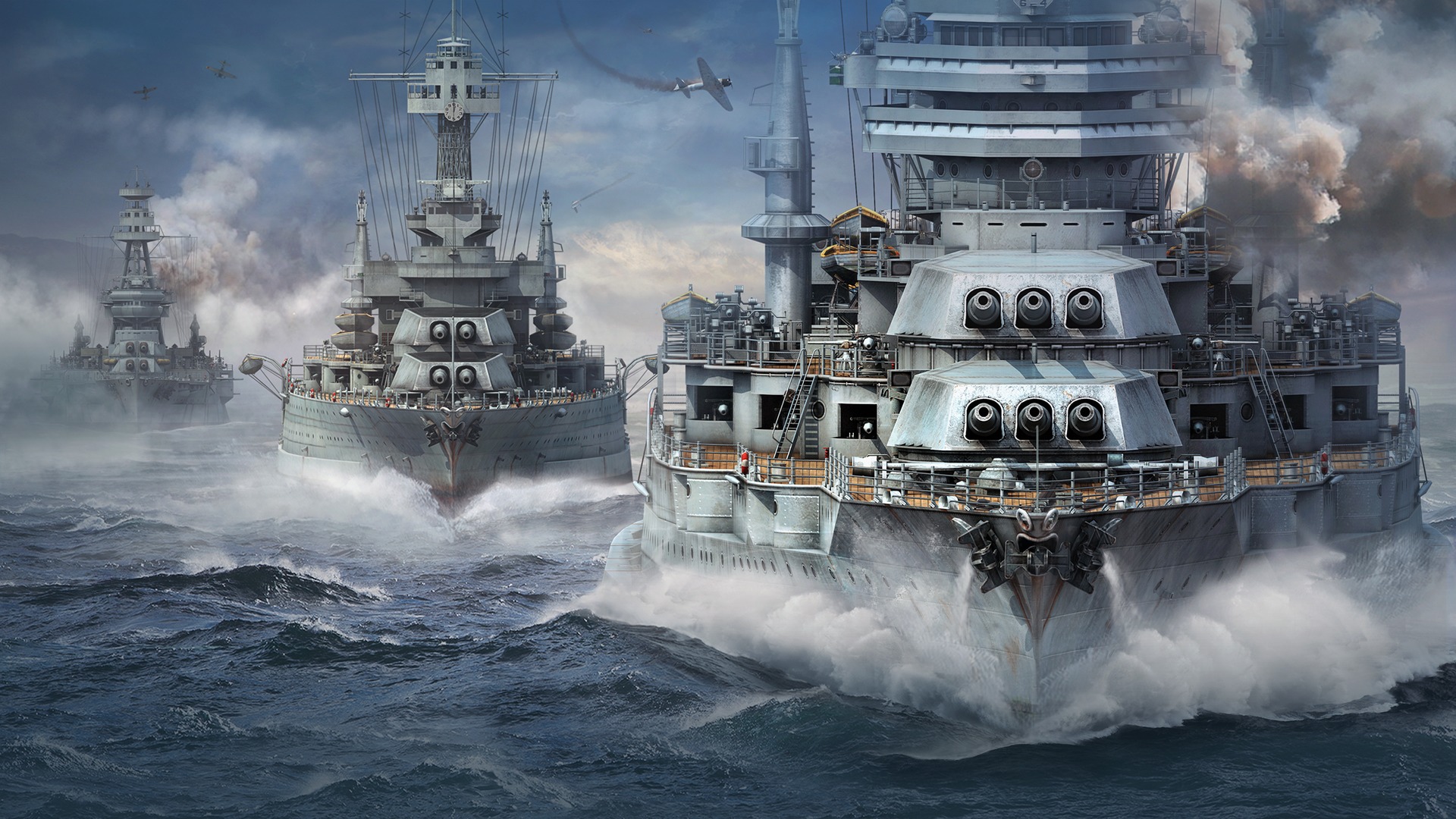 Wallpaper Wargaming Net WoWS World of Warships The World Of Ships for mobile and desktop section resolution 1920x1080 download