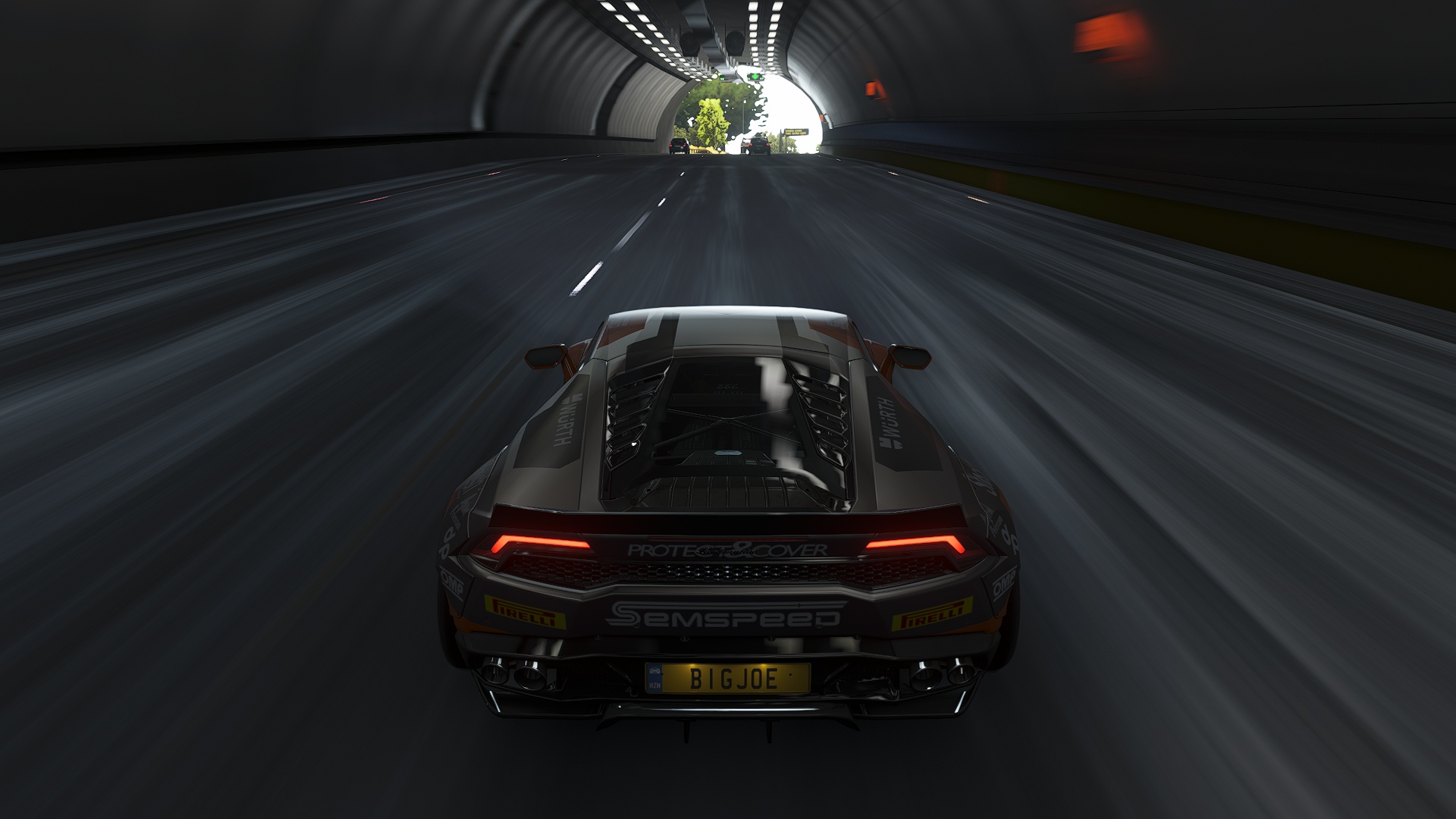 Download wallpaper car, road, tunnel, racing, Forza Horizon, CGI, video  games, Forza, section games in resolution 1920x1080