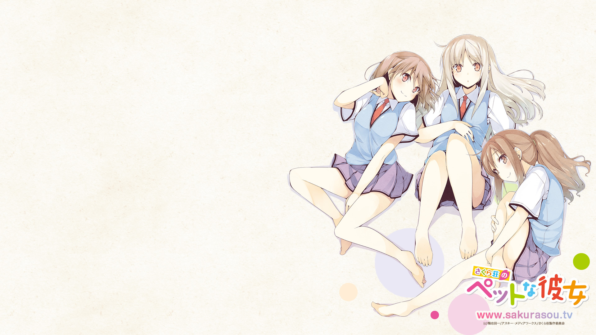 Download wallpaper Nanami Aoyama, Organizations Shi Has, Sakurasou no Pet  na Kanojo, Misaki Kamiigusa, section other in resolution 1920x1080