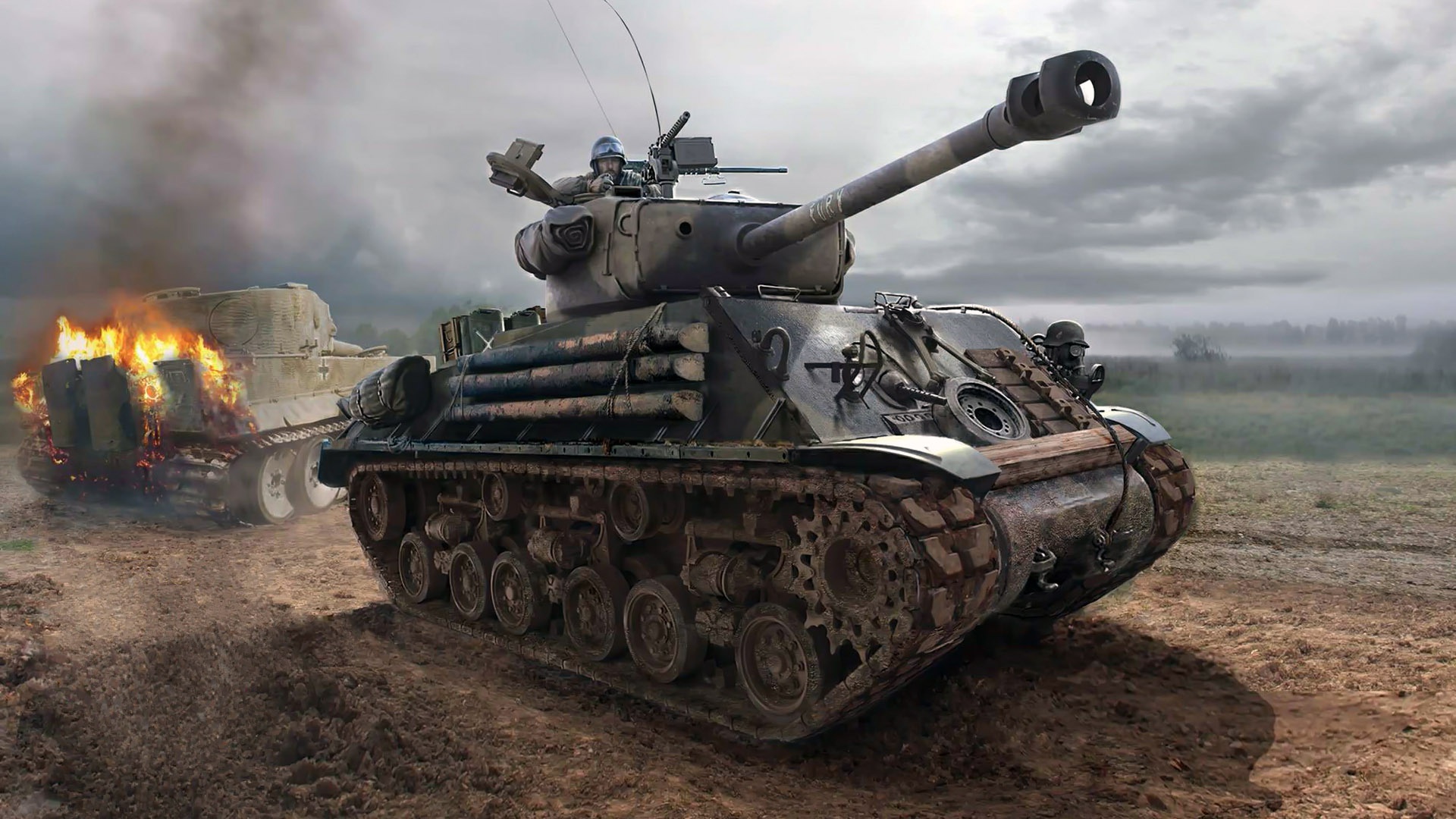 Military M4 Sherman HD Wallpaper