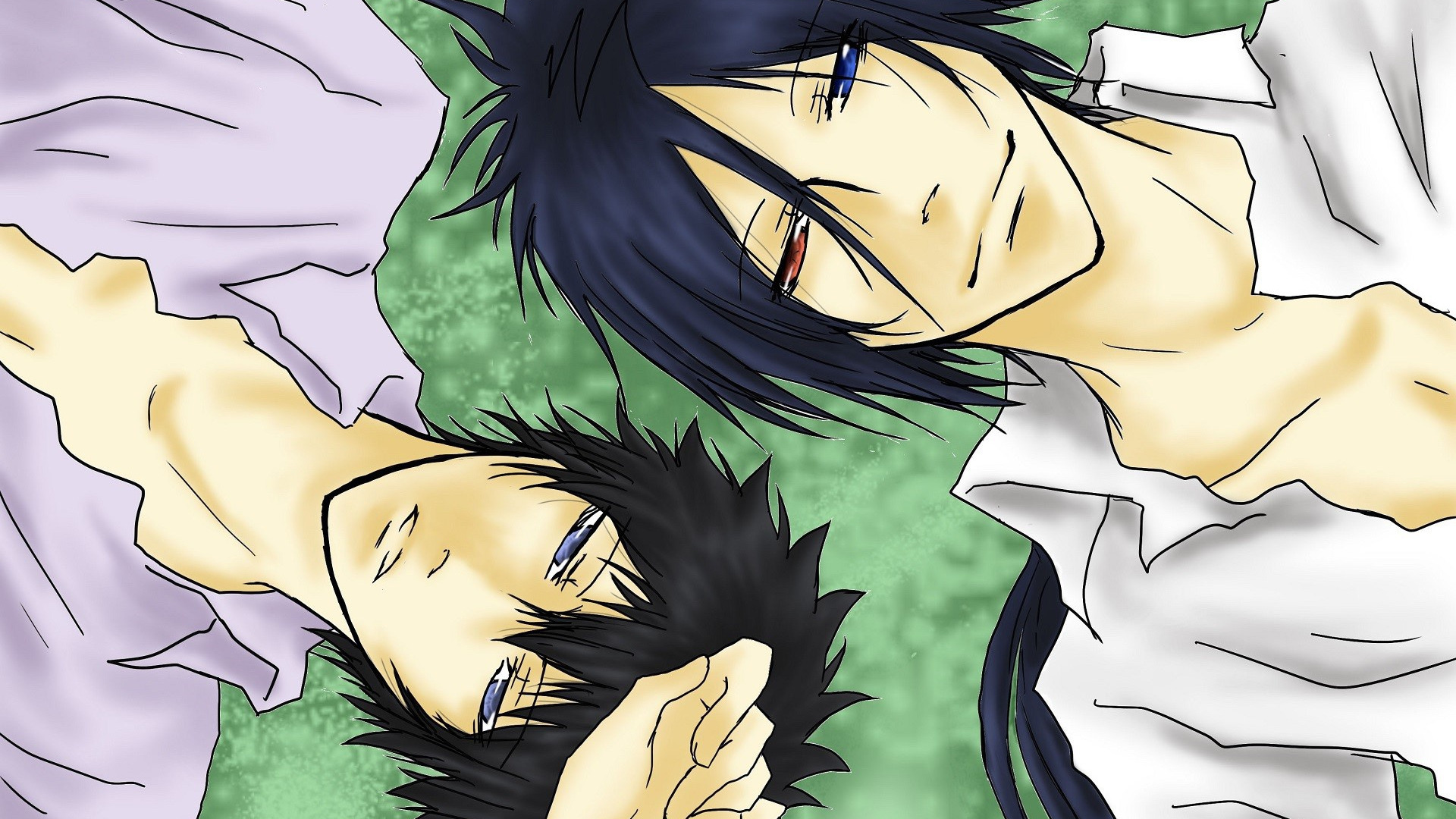 background, two, Katekyo Hitman Reborn!, Rakudo Mukuro, Hibari Kyoya, Teach...