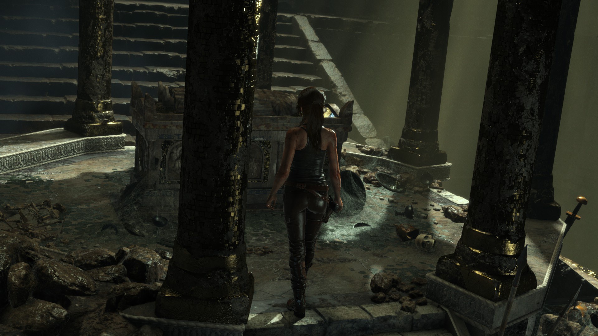 Download wallpaper lara croft, tomb, rise of the tomb raider, section games  in resolution 1920x1080