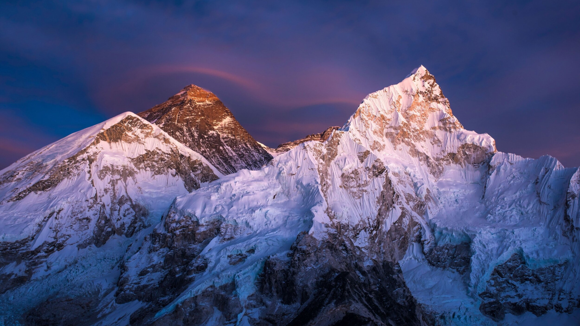 Download wallpaper winter, the sky, clouds, snow, mountains, nature ...