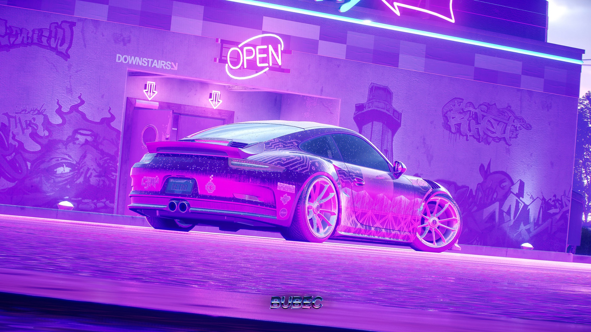 Порше 911 Neon