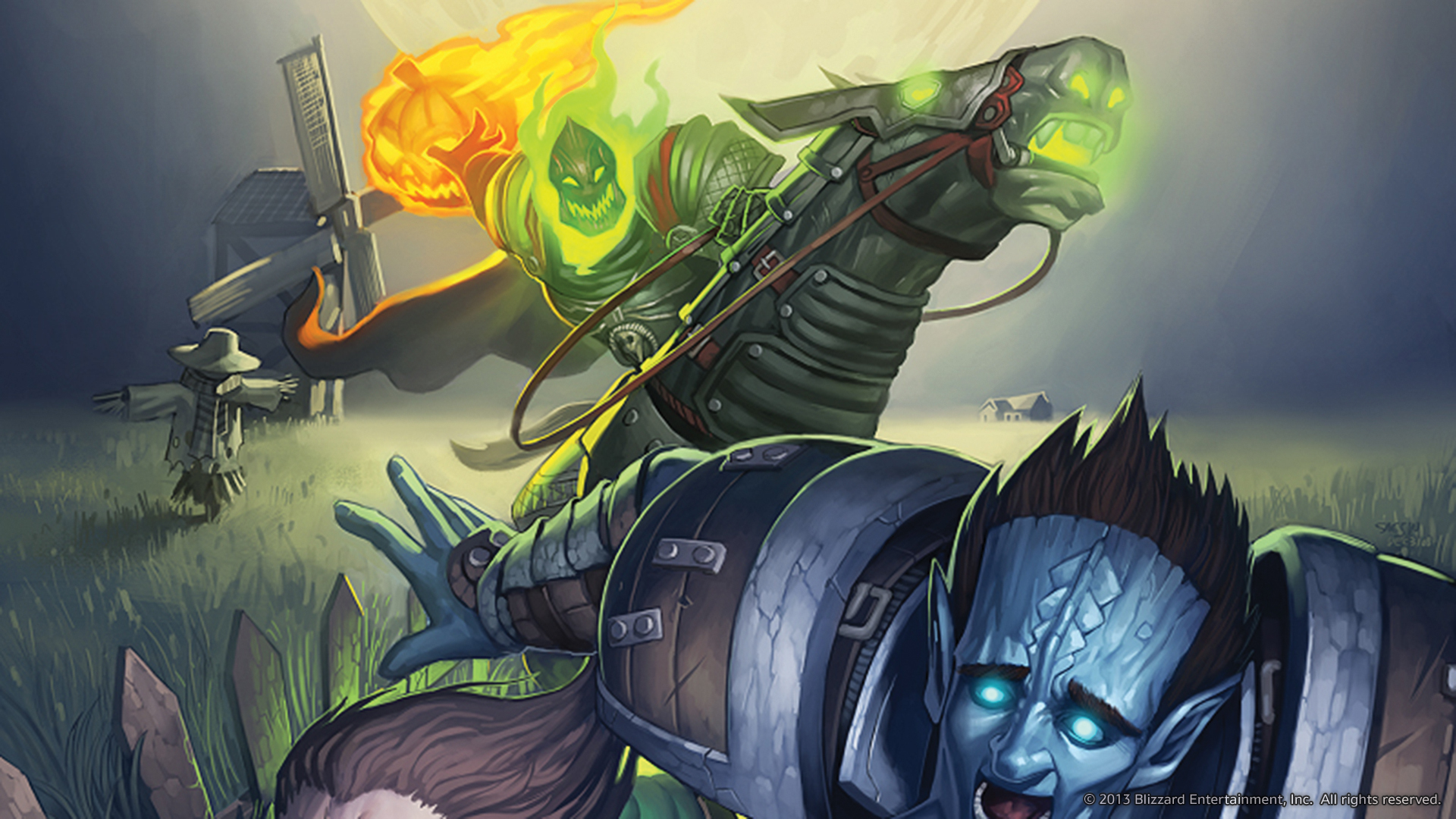 Wallpaper horse, World of Warcraft, Draenei, The Hallows end, the 