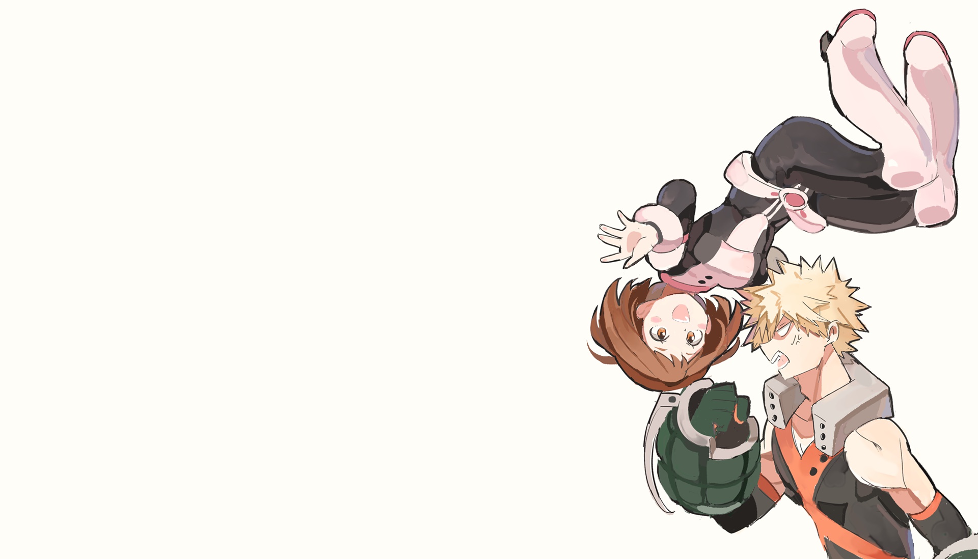 Wallpaper levitation, Boku no Hero Academy, My Hero Academia, Uraraka Ochako,  Bakugou Katsuki, Kacchako, My Hero Academy, Bakuga Katsuki for mobile and  desktop, section сёнэн, resolution 1920x1098 - download