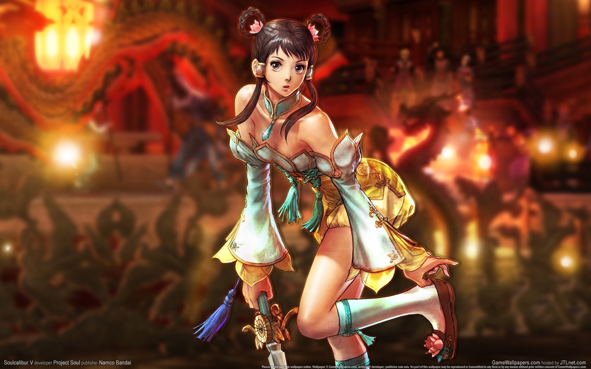 Wallpaper girl, sword, fighter, Fighting, Chan, SoulCalibur V, Soul Calibur  5 for mobile and desktop, section игры, resolution 1920x1200 - download