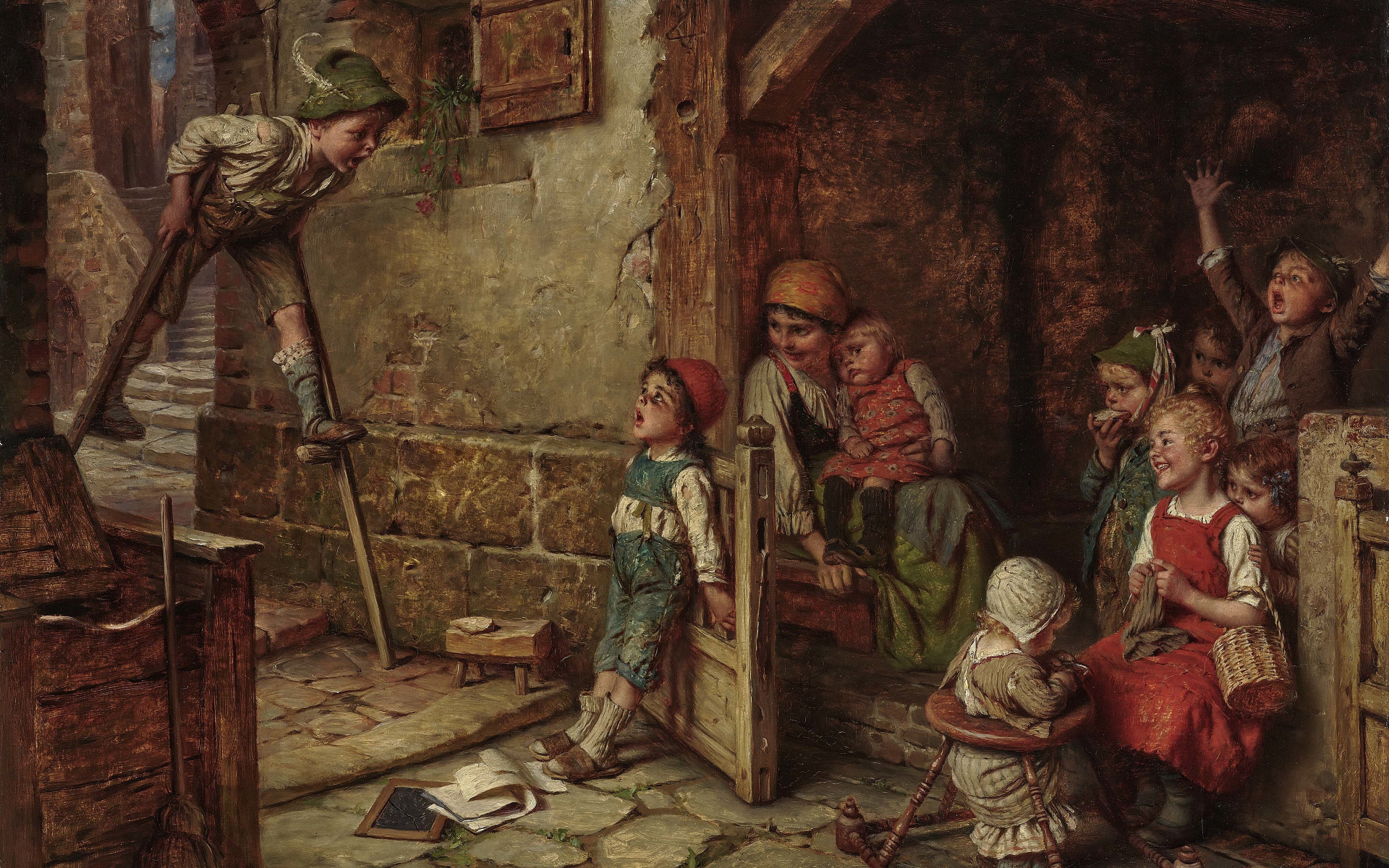 Download wallpaper German painter, German painter, Hermann von Kaulbach