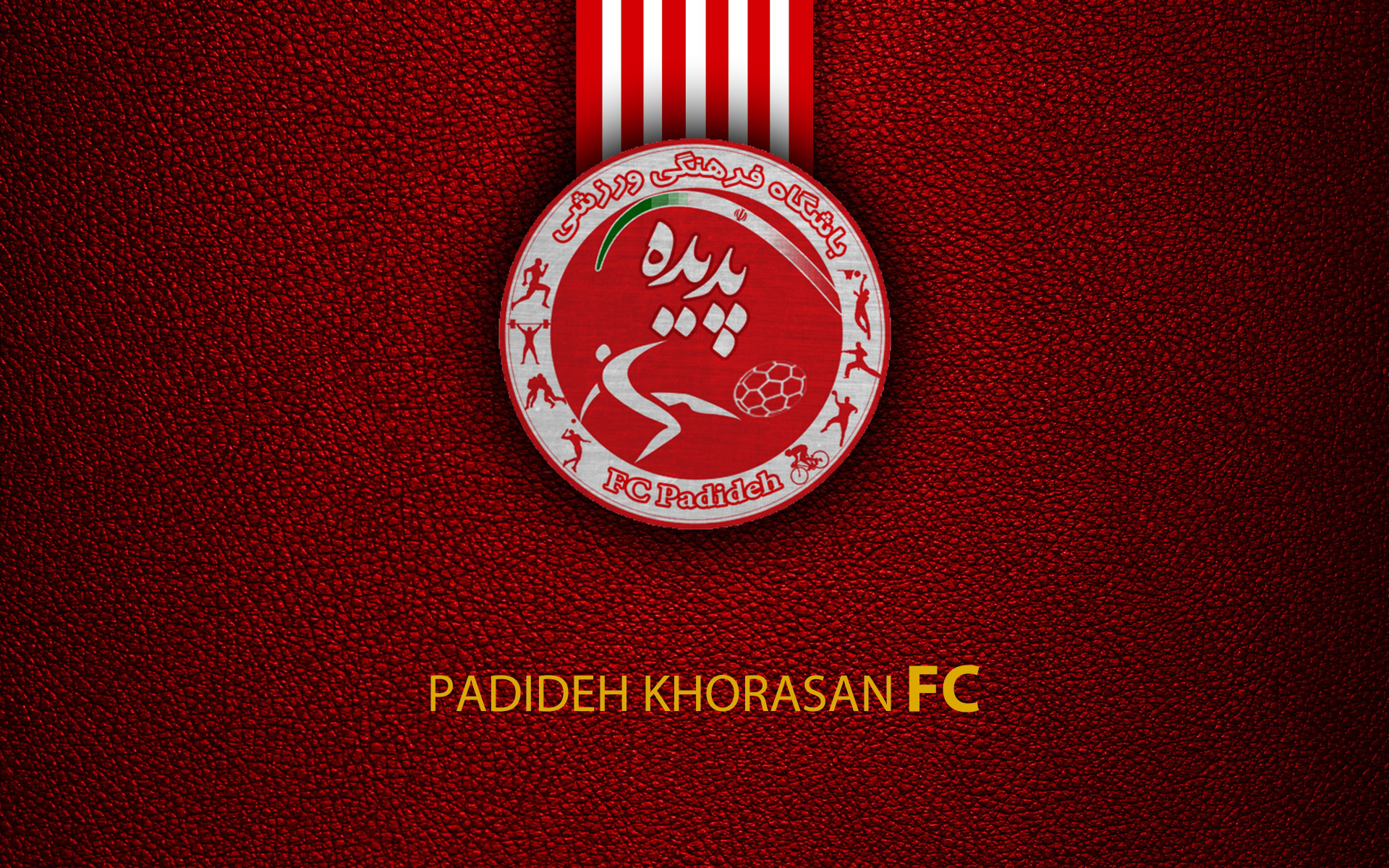 Download wallpaper football, sport, wallpaper, Padideh Khorasan, logo ...