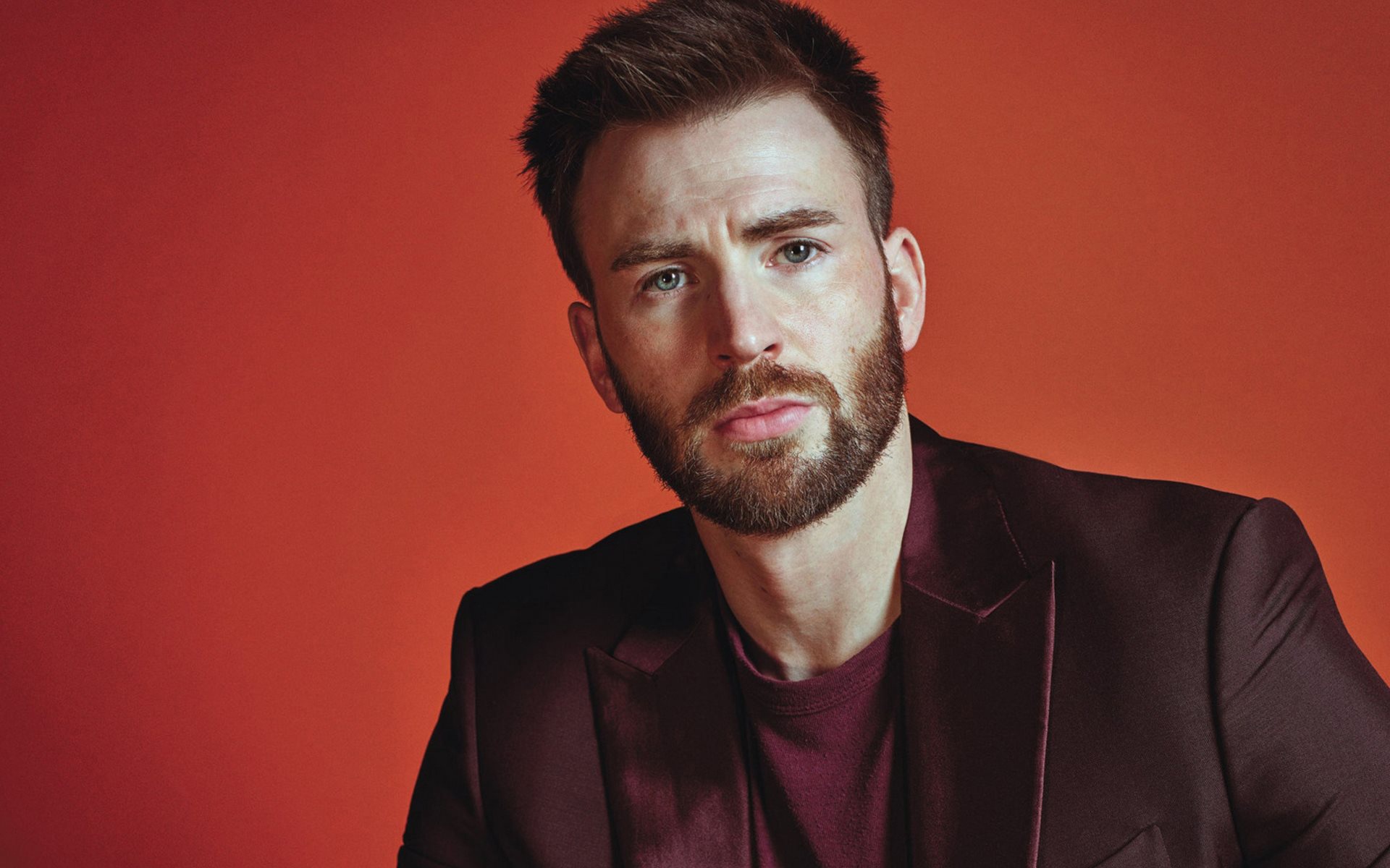 Wallpaper background, portrait, actor, beard, jacket, Chris Evans, Chris  Evans for mobile and desktop, section мужчины, resolution 1920x1200 -  download