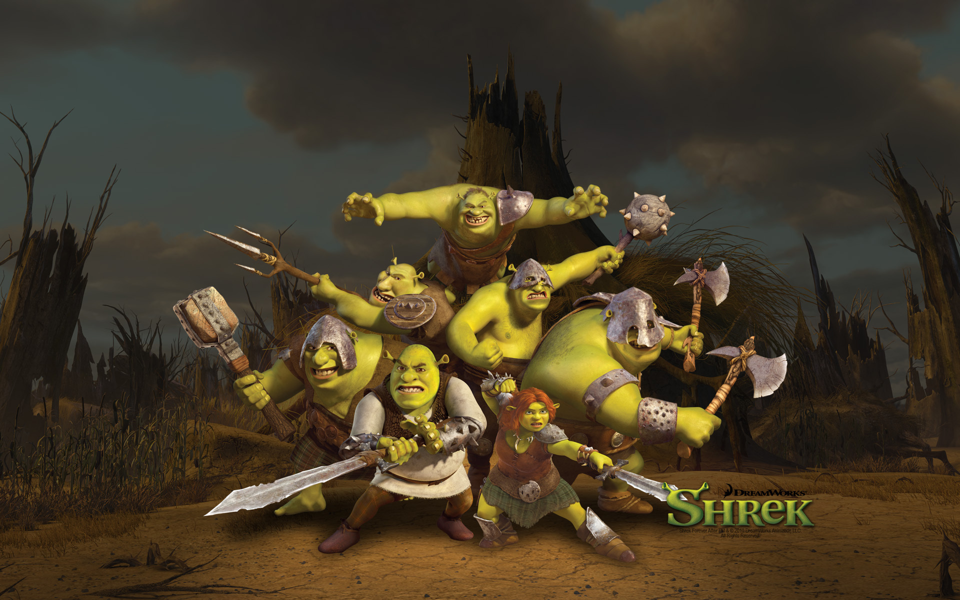 Wallpaper gang, swords, Shrek forever for mobile and desktop, section  фильмы, resolution 1920x1200 - download