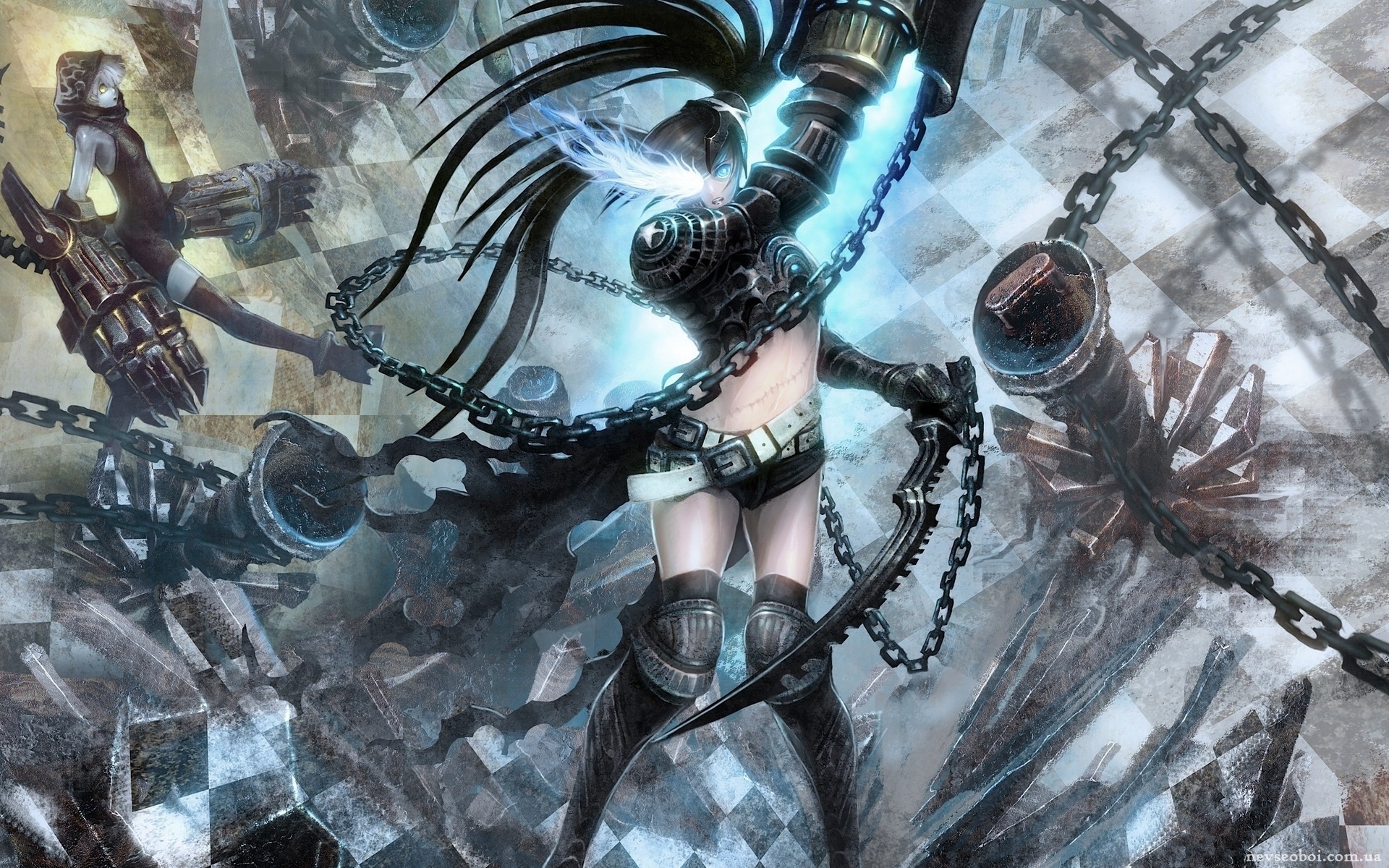 Download wallpaper fantasy, girls, chains, blades, section fantasy in ...