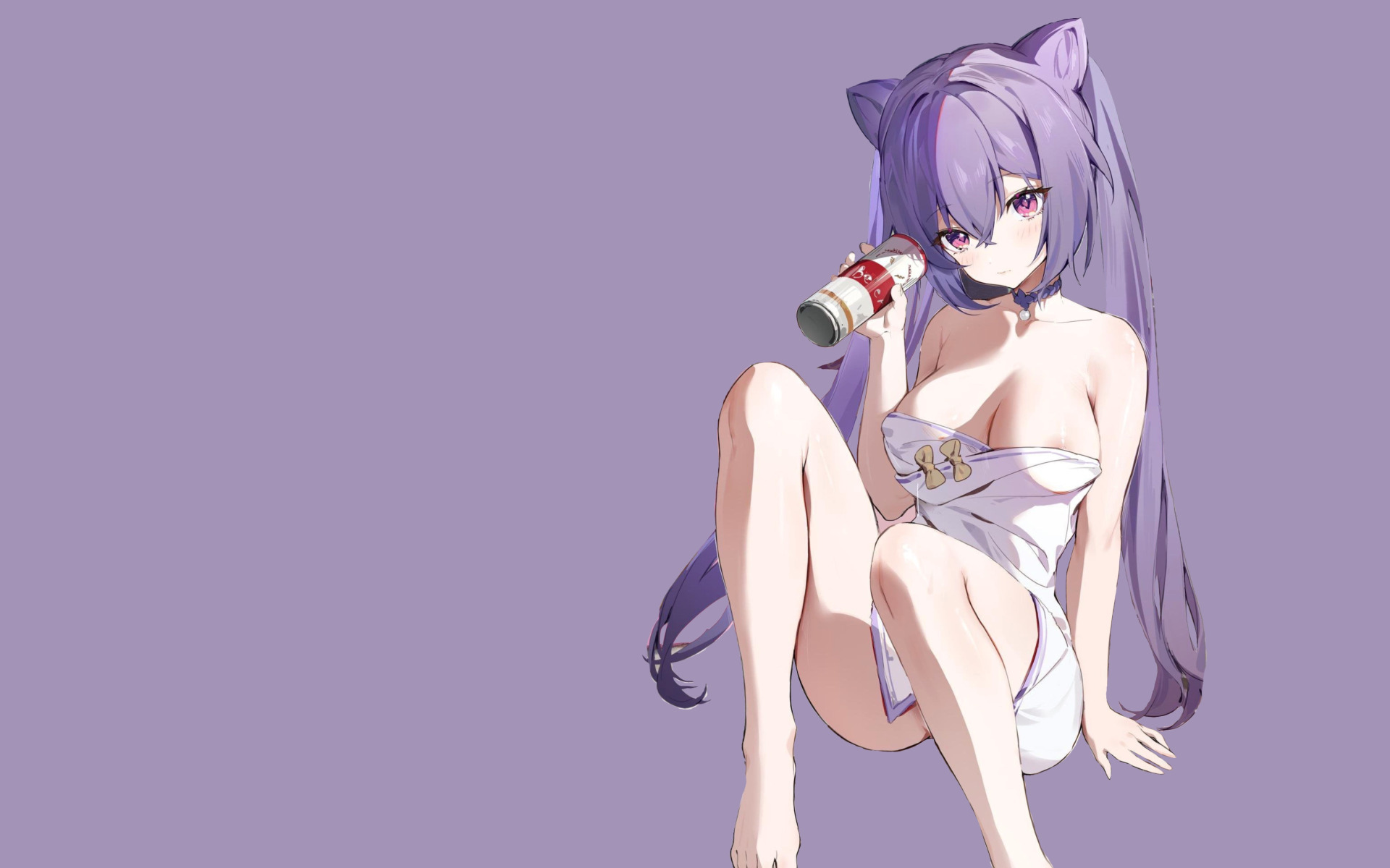 Download wallpaper kawaii, girl, sexy, anime, pretty, drink, babe, cute,  section seinen in resolution 1920x1200