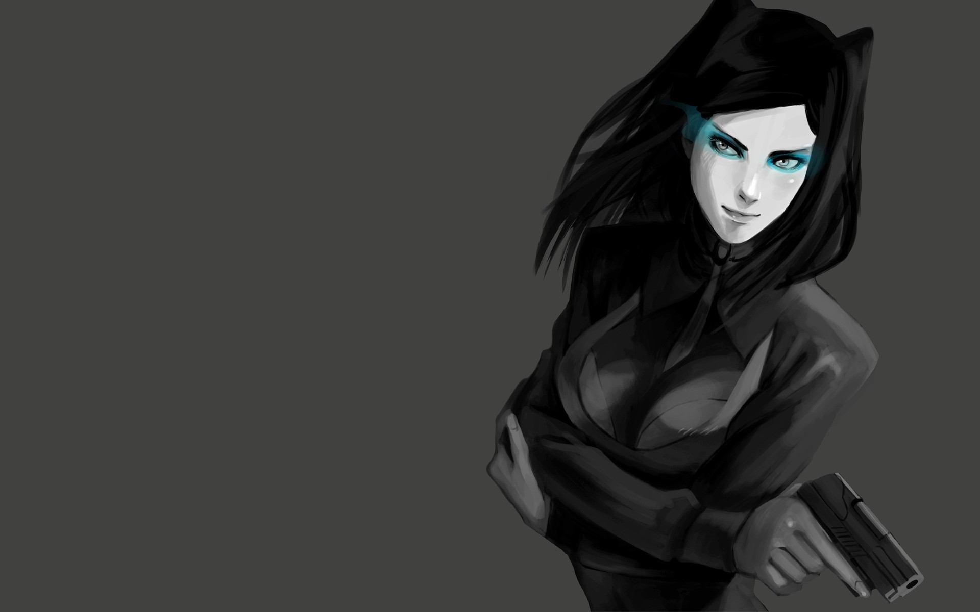 Wallpaper girl, gun, anime, art, Ergo Proxy, re-l mayer for mobile and  desktop, section прочее, resolution 1920x1200 - download